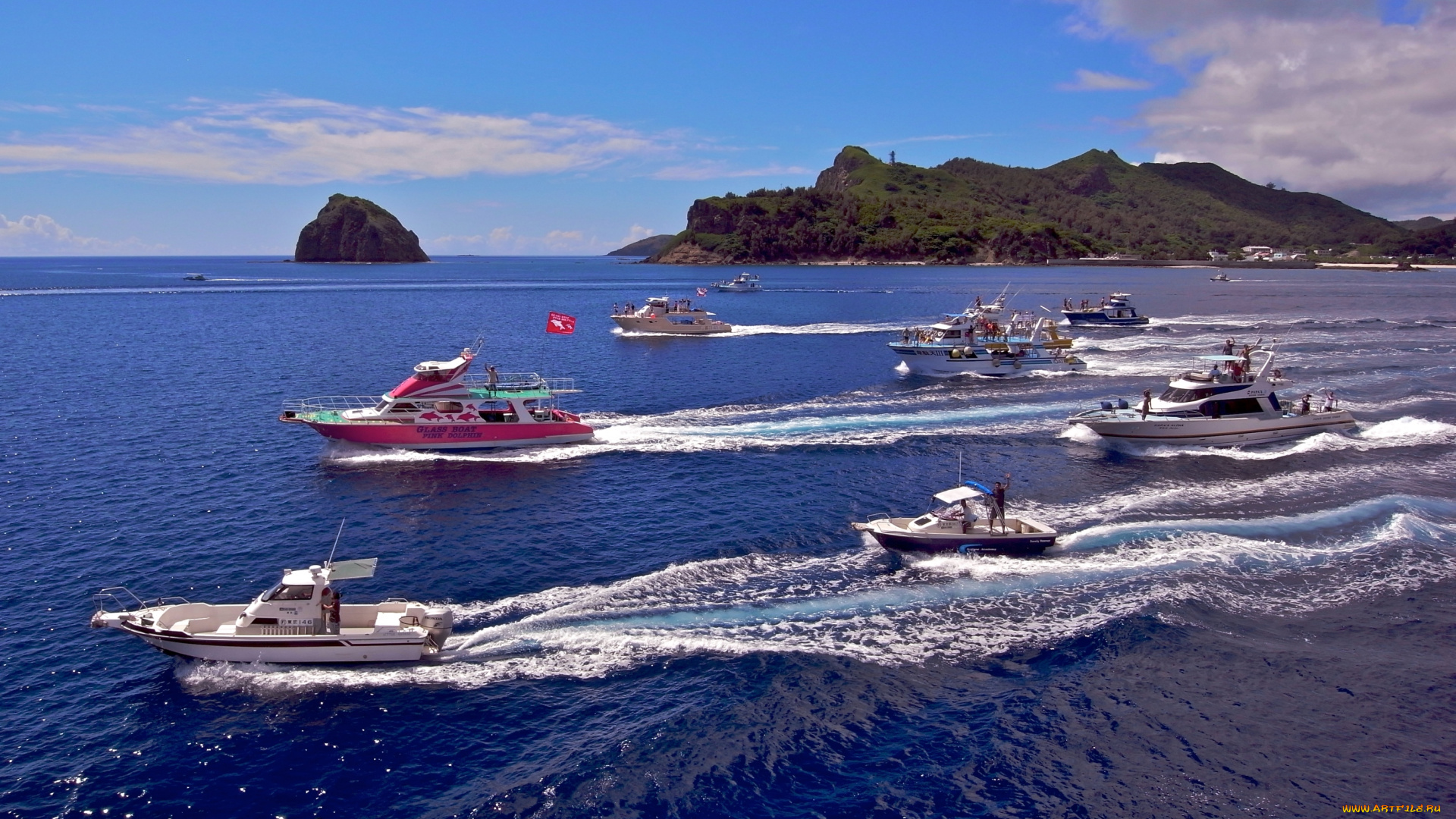 корабли, разные, вместе, яхты, гонки, лодки