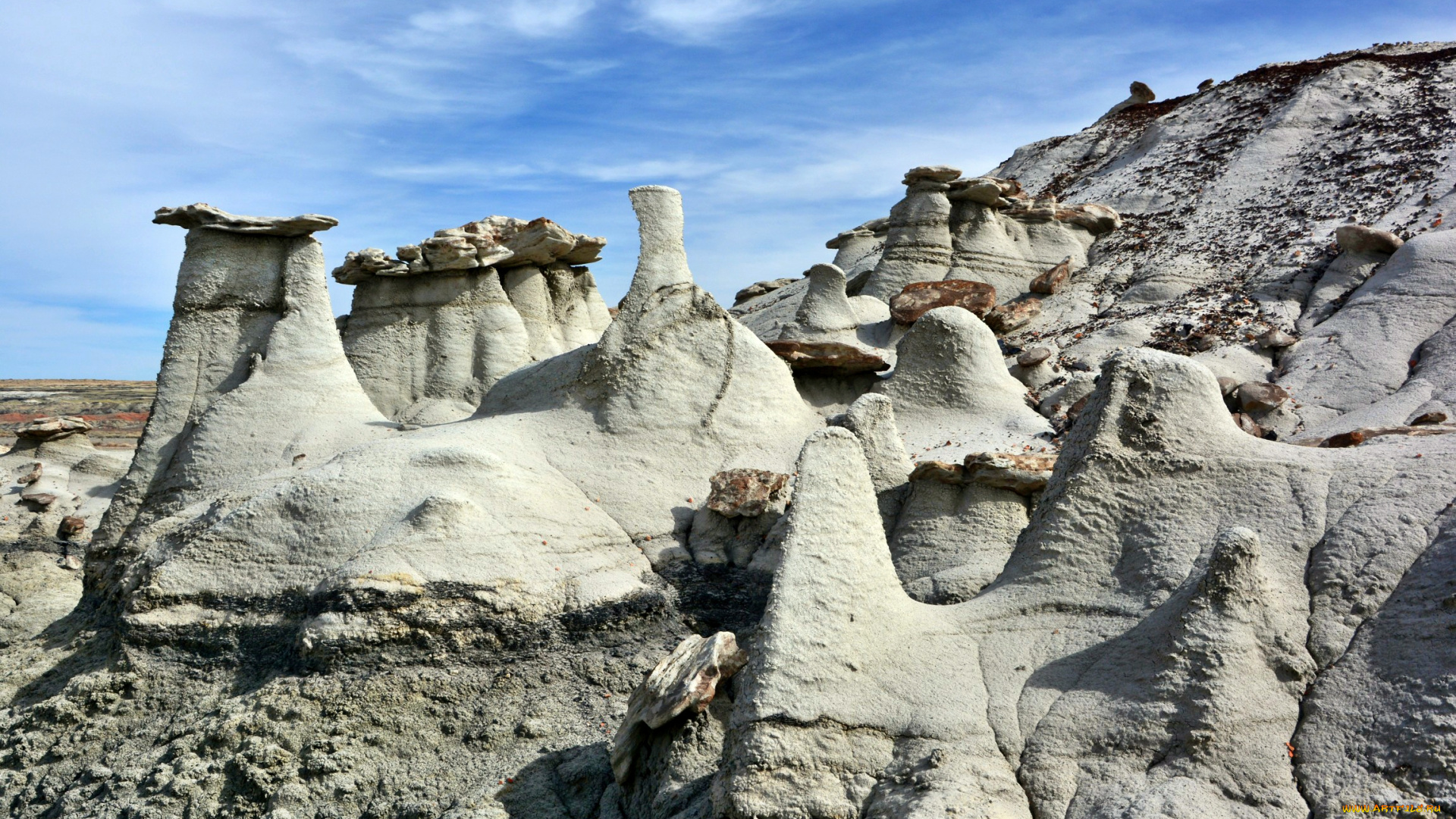 природа, камни, минералы, скалы, облака