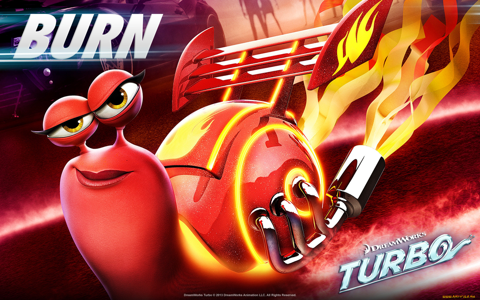 мультфильмы, turbo, улитка, персонаж