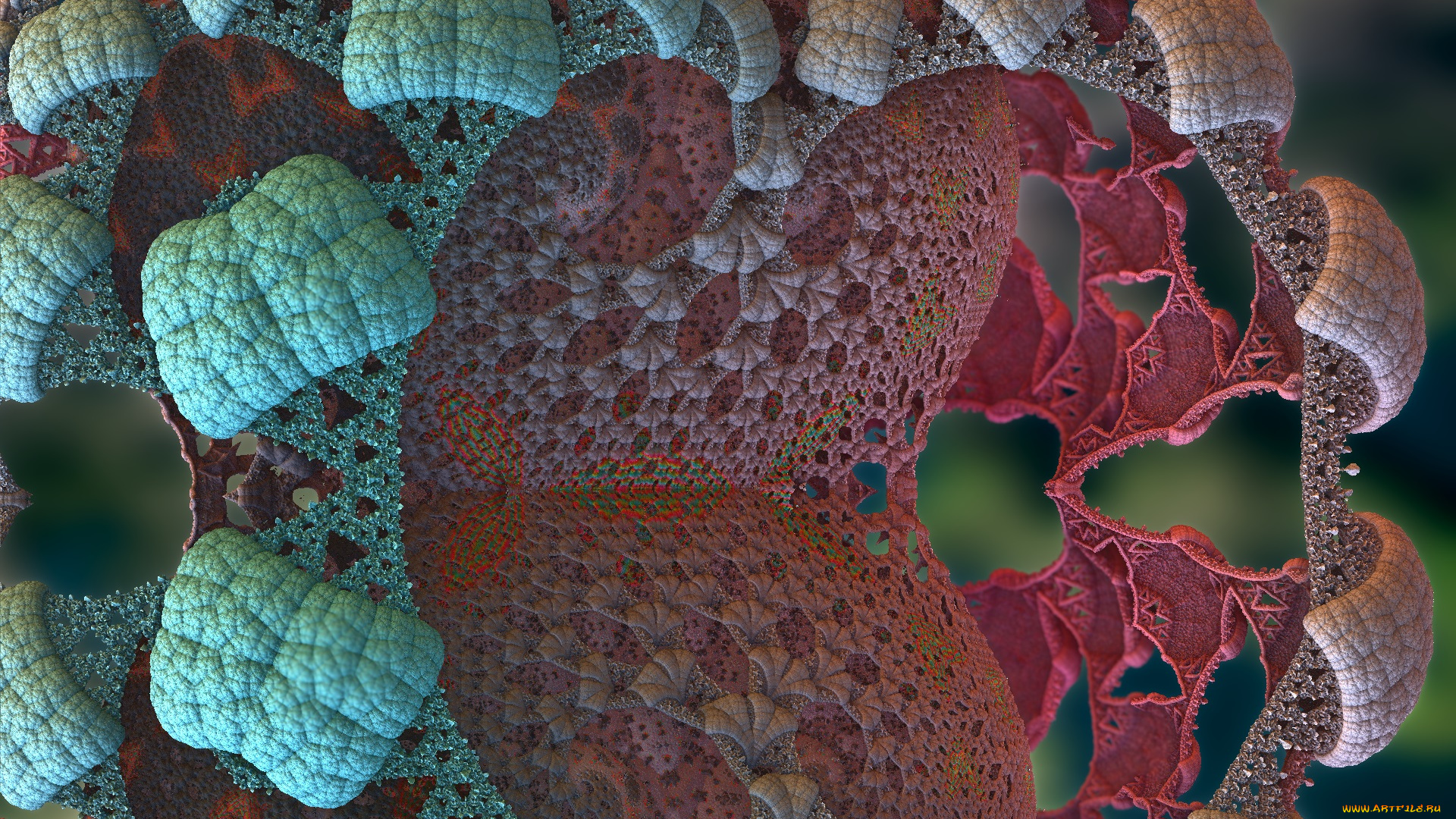 3д, графика, фракталы, , fractal, узор, фон, цвета