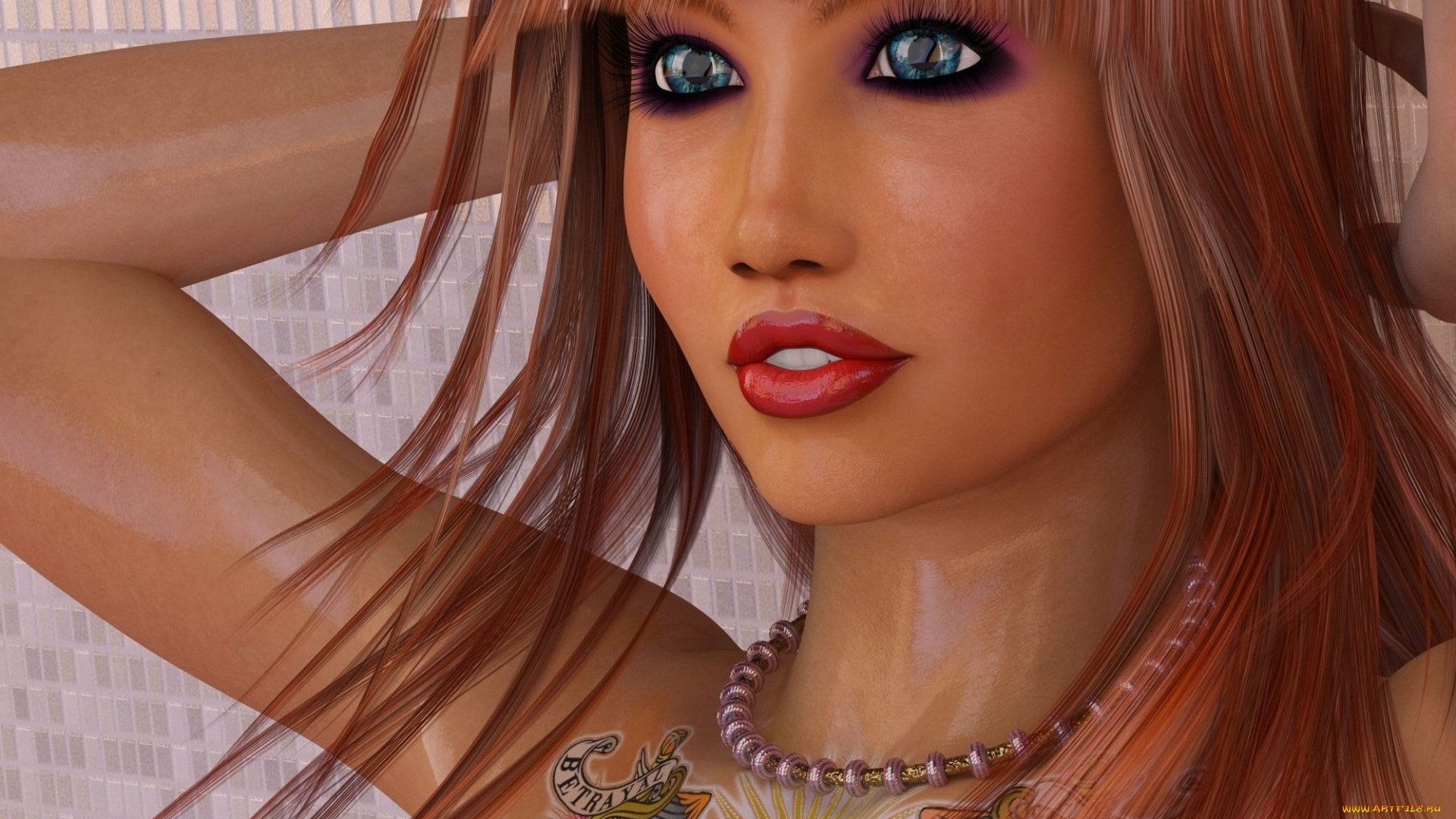 3д, графика, портрет, , portraits, девушка, взгляд