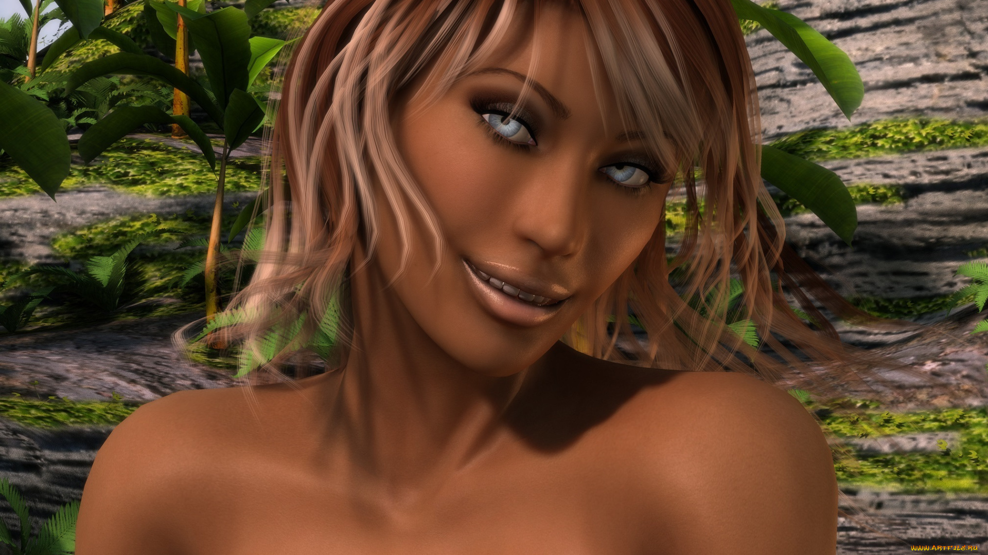 3д, графика, портрет, , portraits, взгляд, девушка