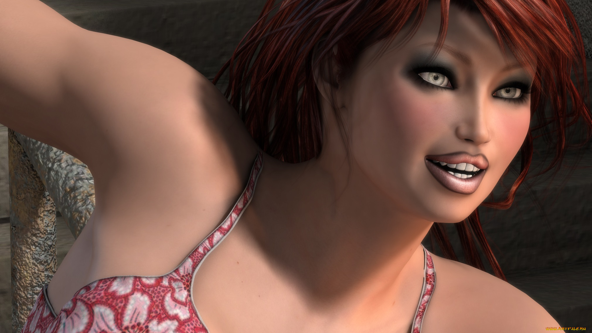 3д, графика, портрет, , portraits, взгляд, девушка