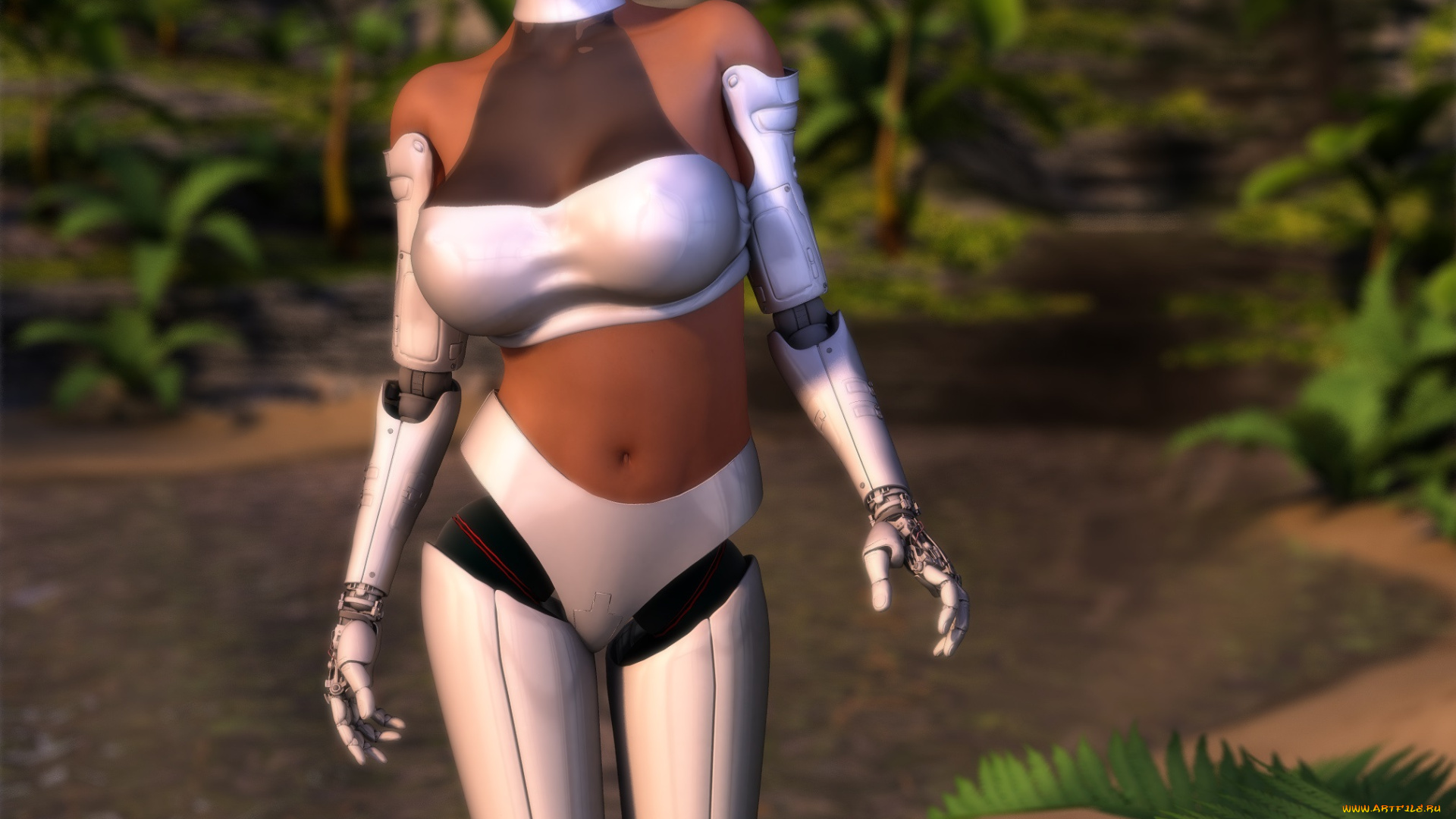 3д, графика, _science, fiction, киборг