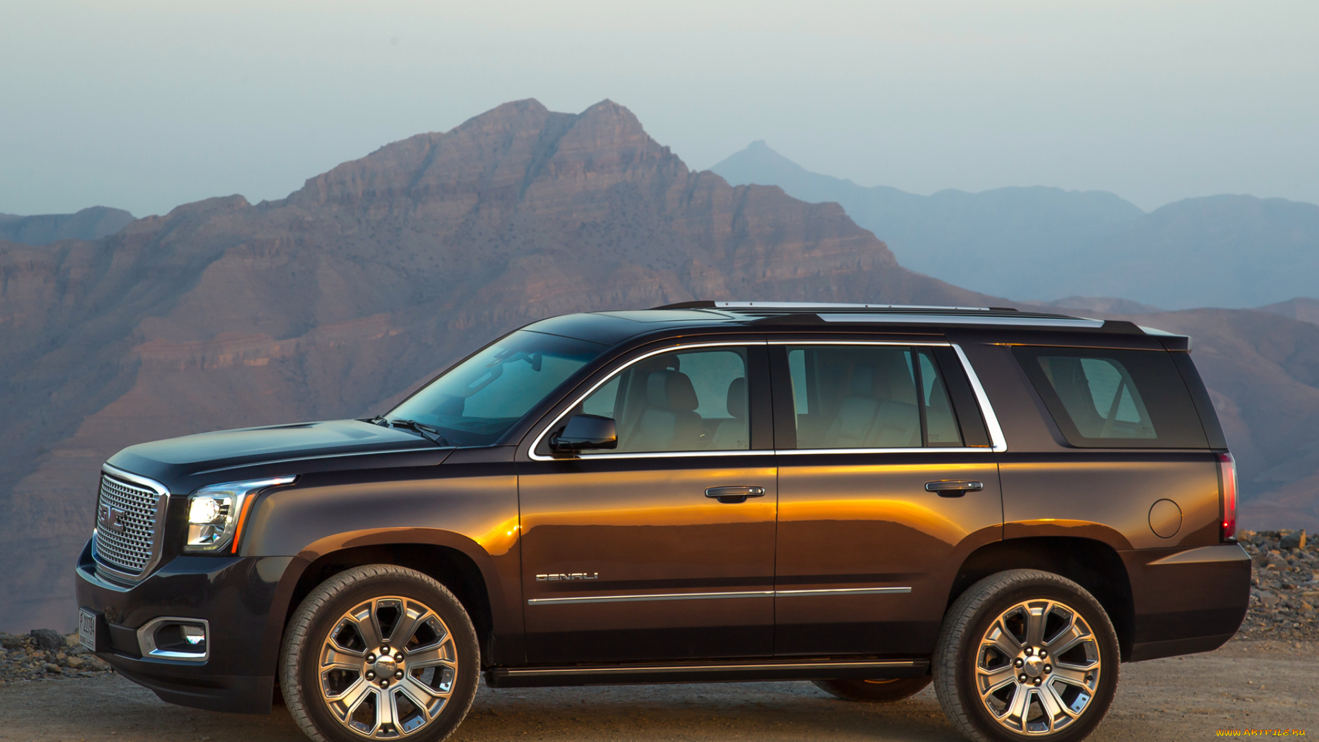 автомобили, gm-gmc, gmc, yukon, denali, 2014, темный