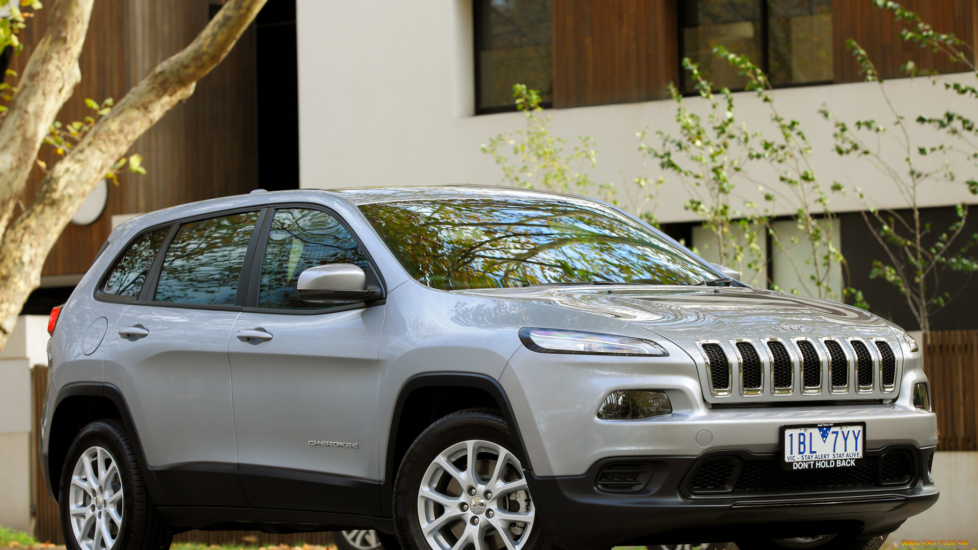 автомобили, jeep, cherokee, sport, au-spec, kl, 2014г, серый