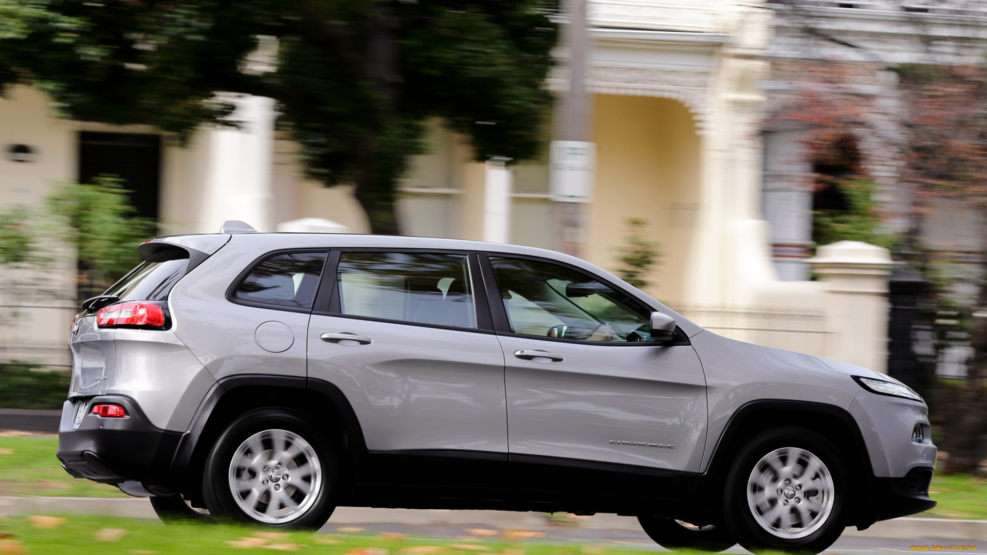 автомобили, jeep, cherokee, sport, au-spec, kl, 2014г, серый