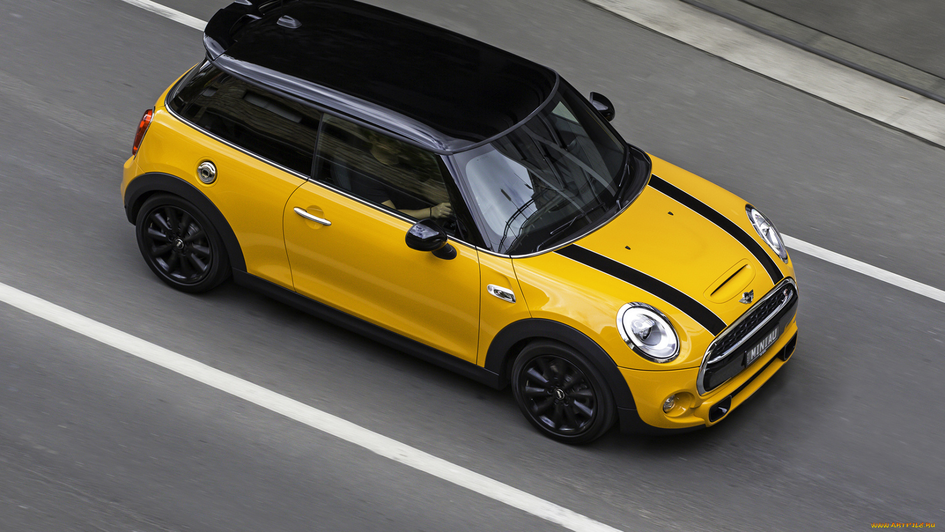 автомобили, mini, f56, au-spec, cooper, s, желтый, 2014г