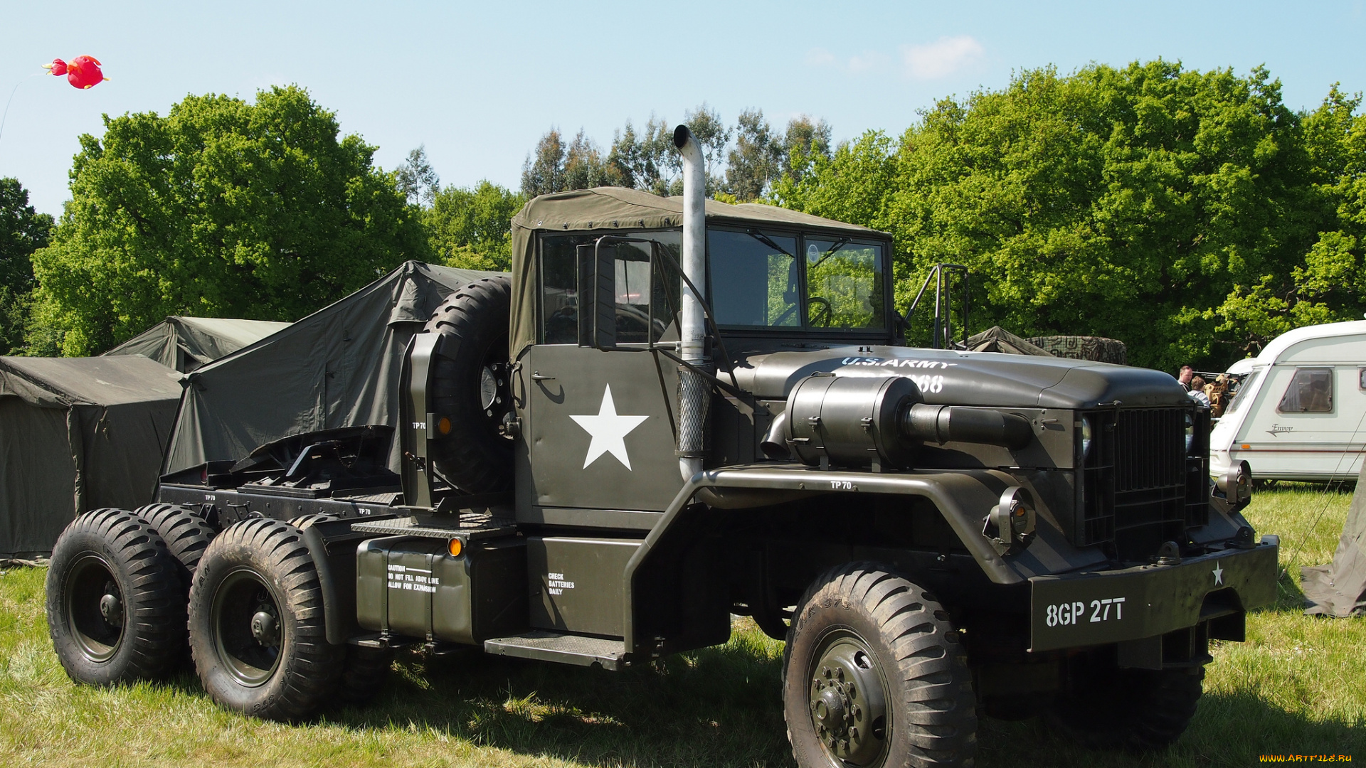 m52, semi, tractor, техника, военная, техника, транспорт, тяжелый