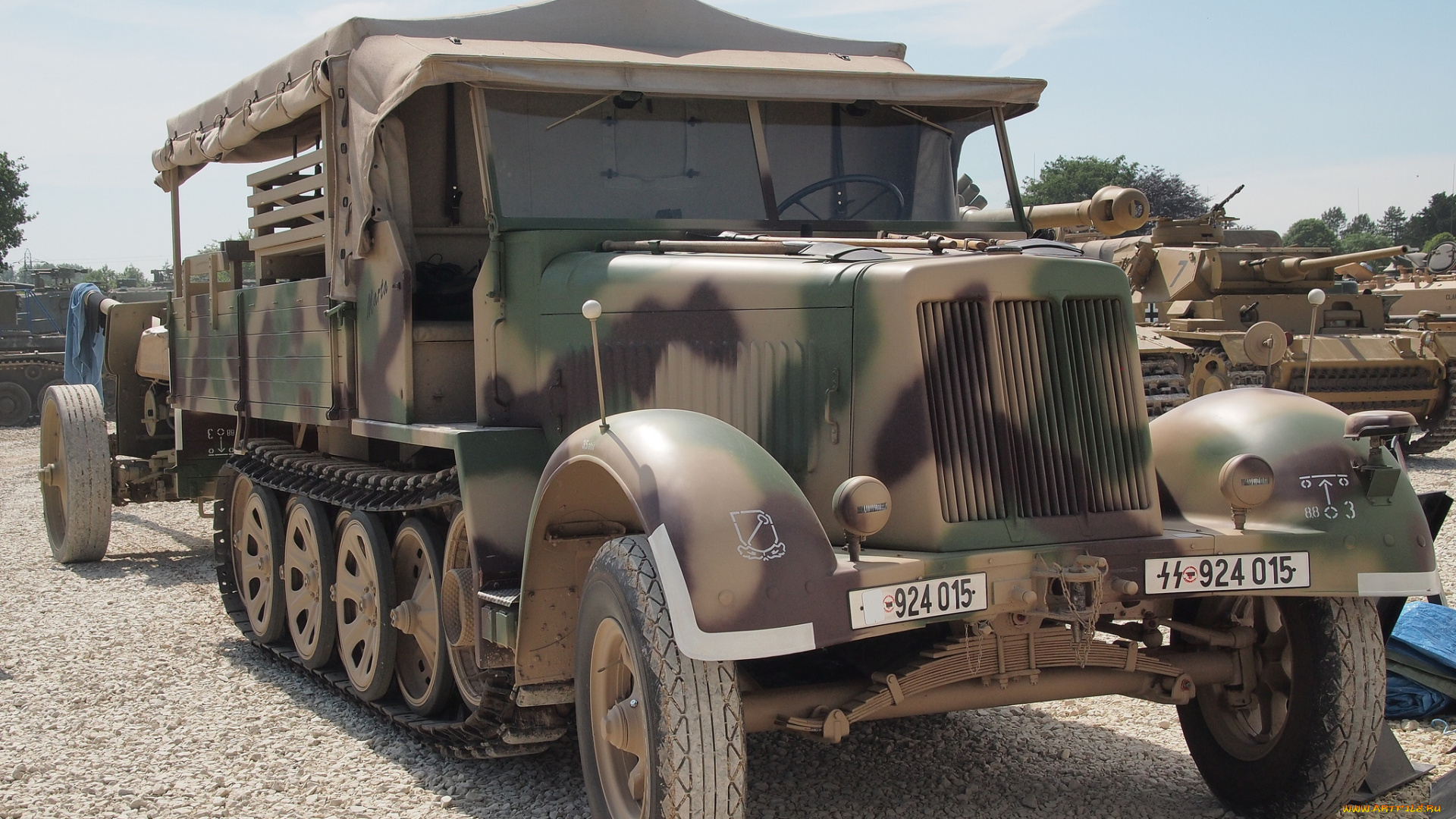 sd, kfz, , 7, &, 88mm, pak, 43, техника, военная, техника, грузовик, тяжёлый