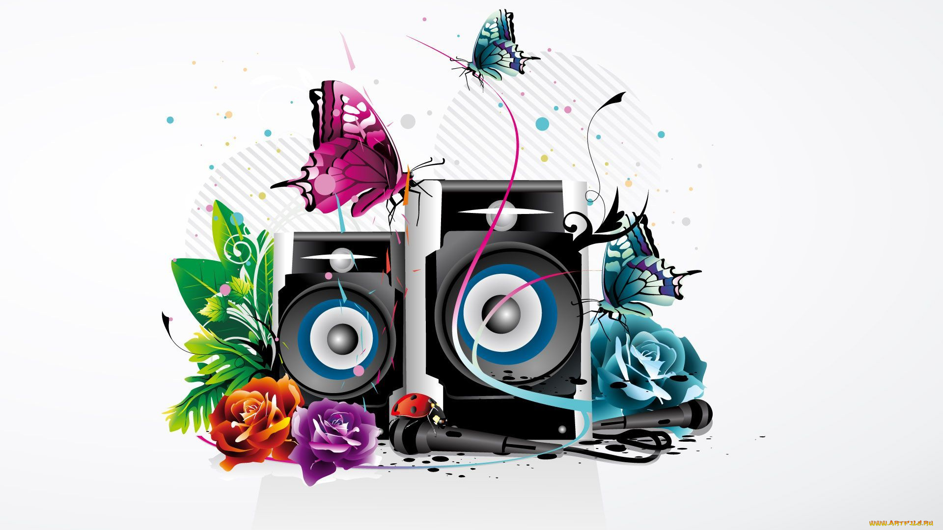 векторная, графика, другое, колонки