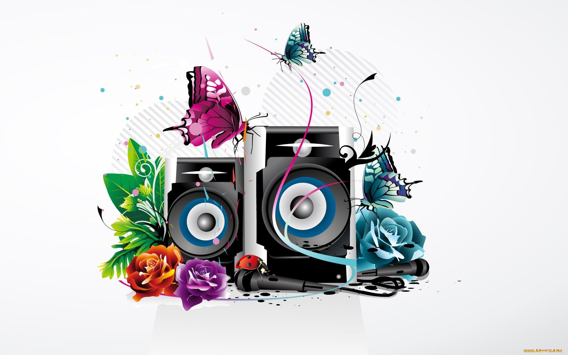 векторная, графика, другое, колонки