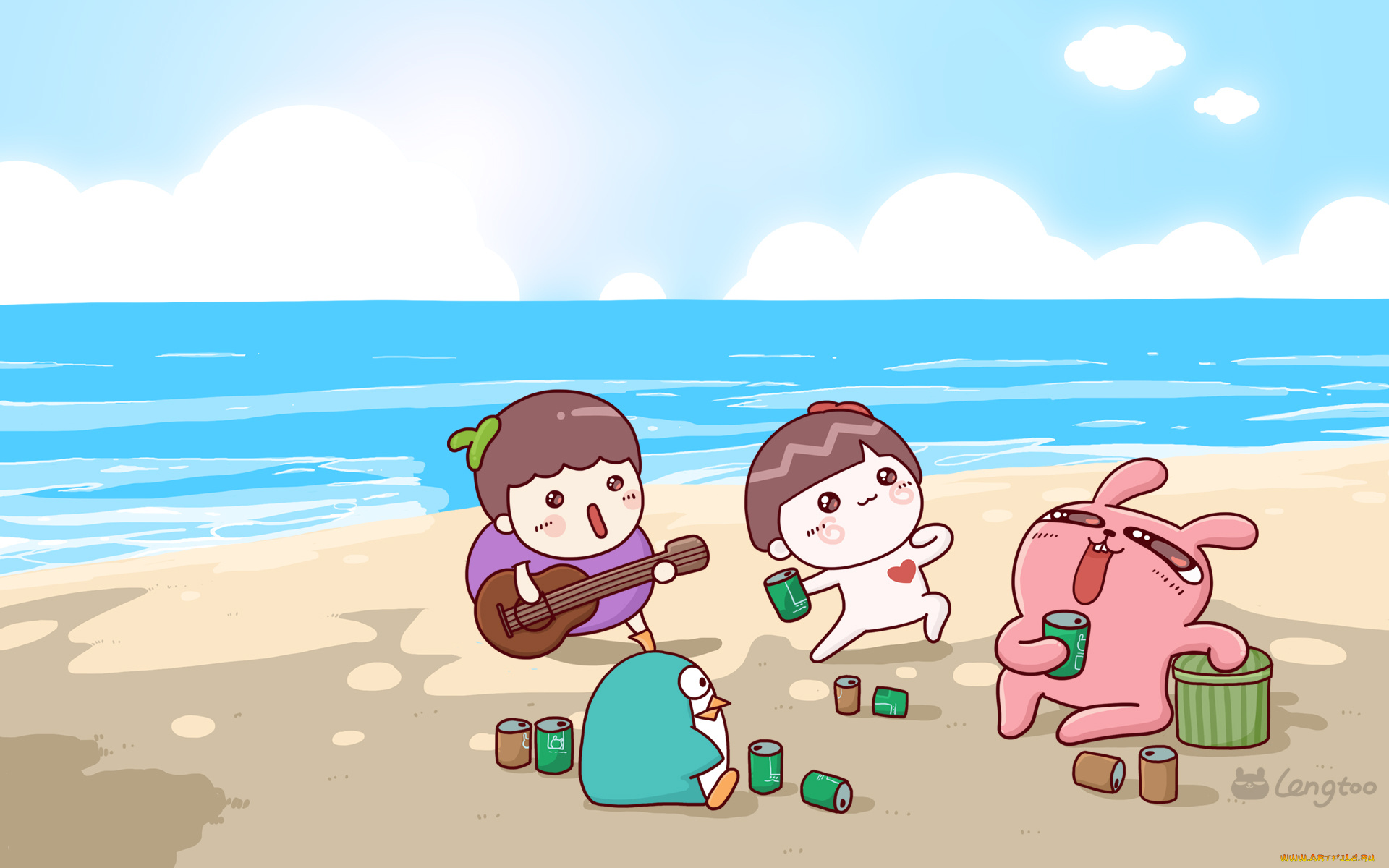 векторная, графика, мультфильмы, дети