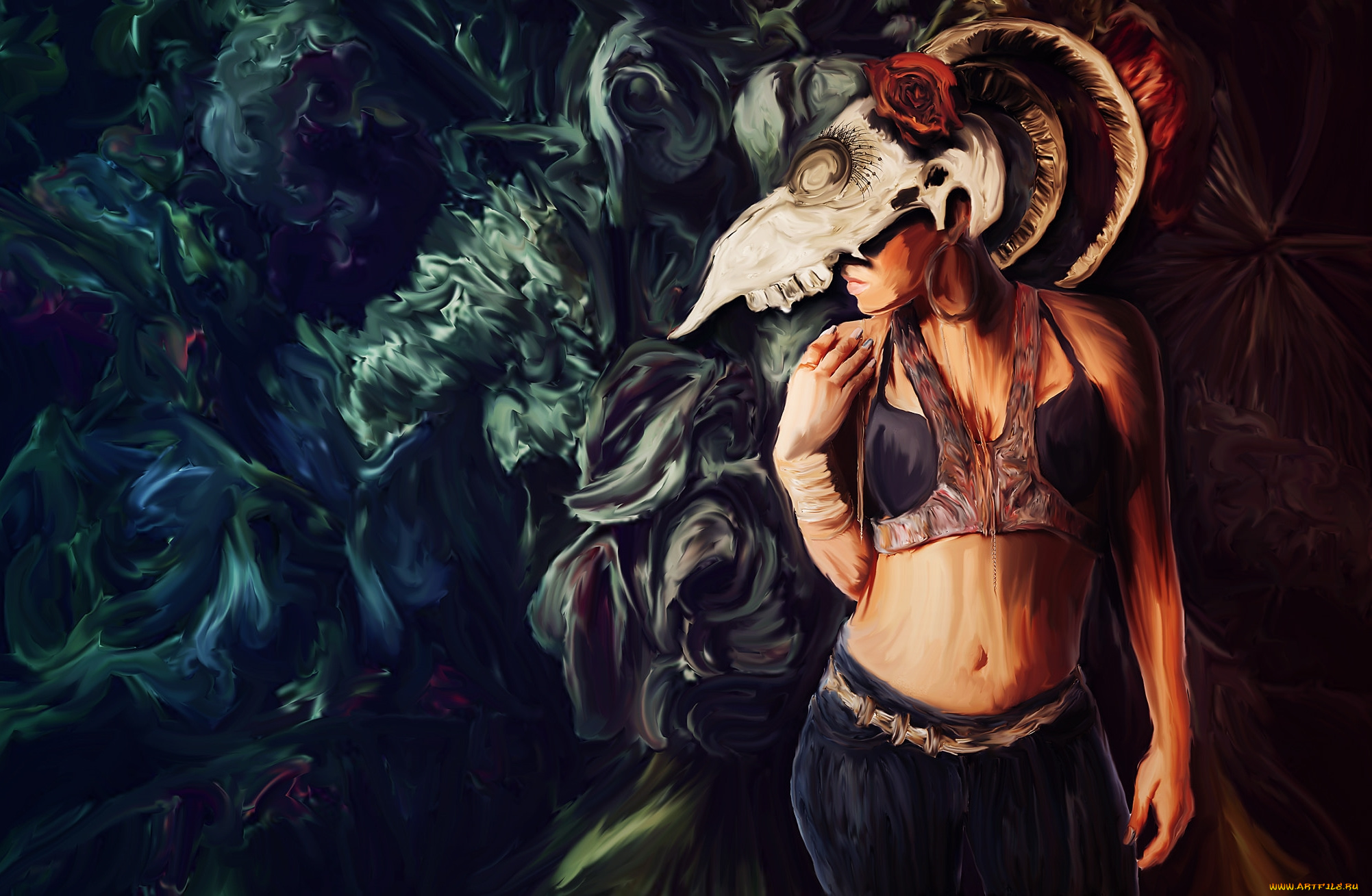 фэнтези, маги, , волшебники, череп