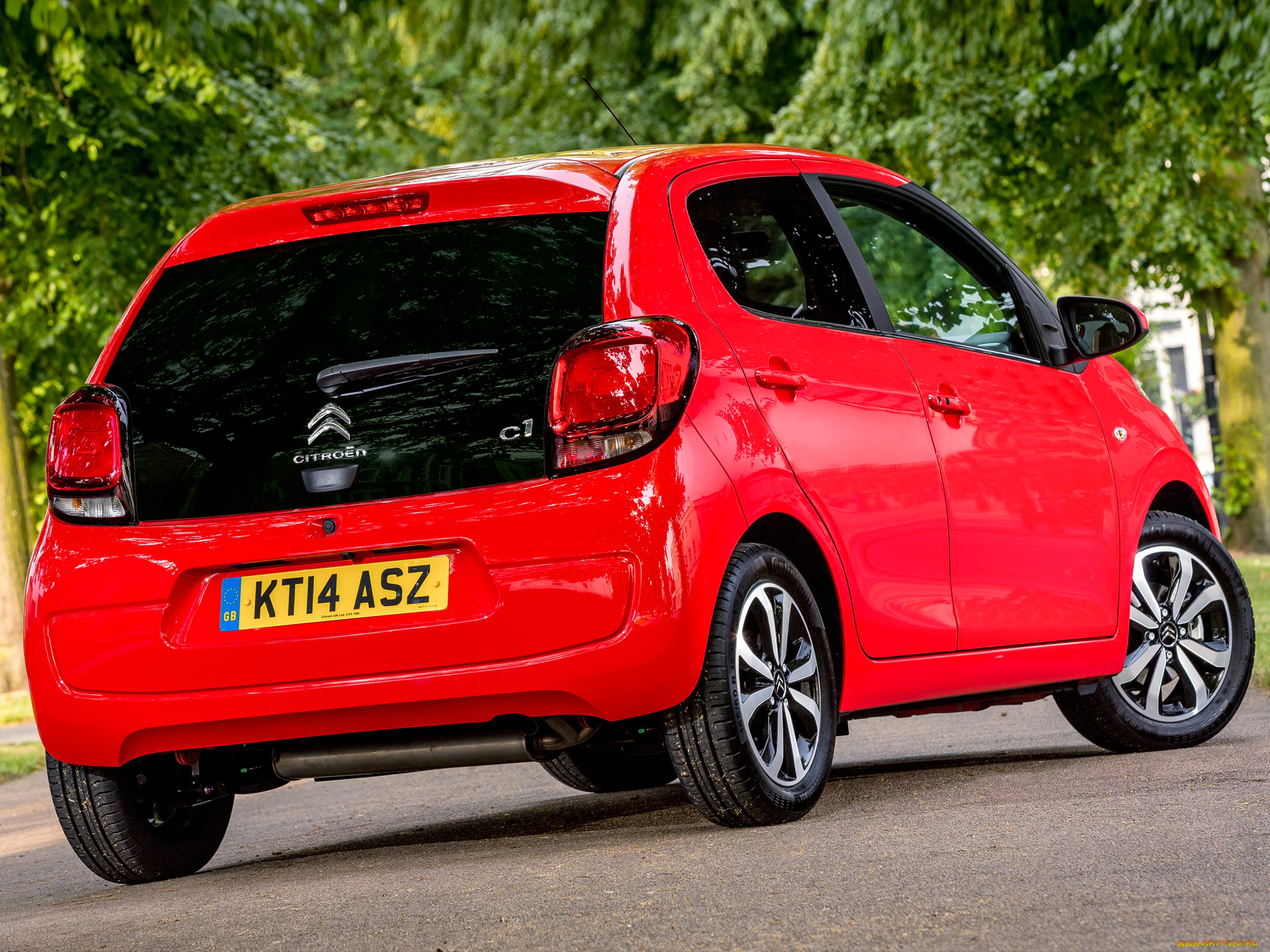 автомобили, citroen, 2014г, uk-spec, 5-door, c1, citroеn, красный