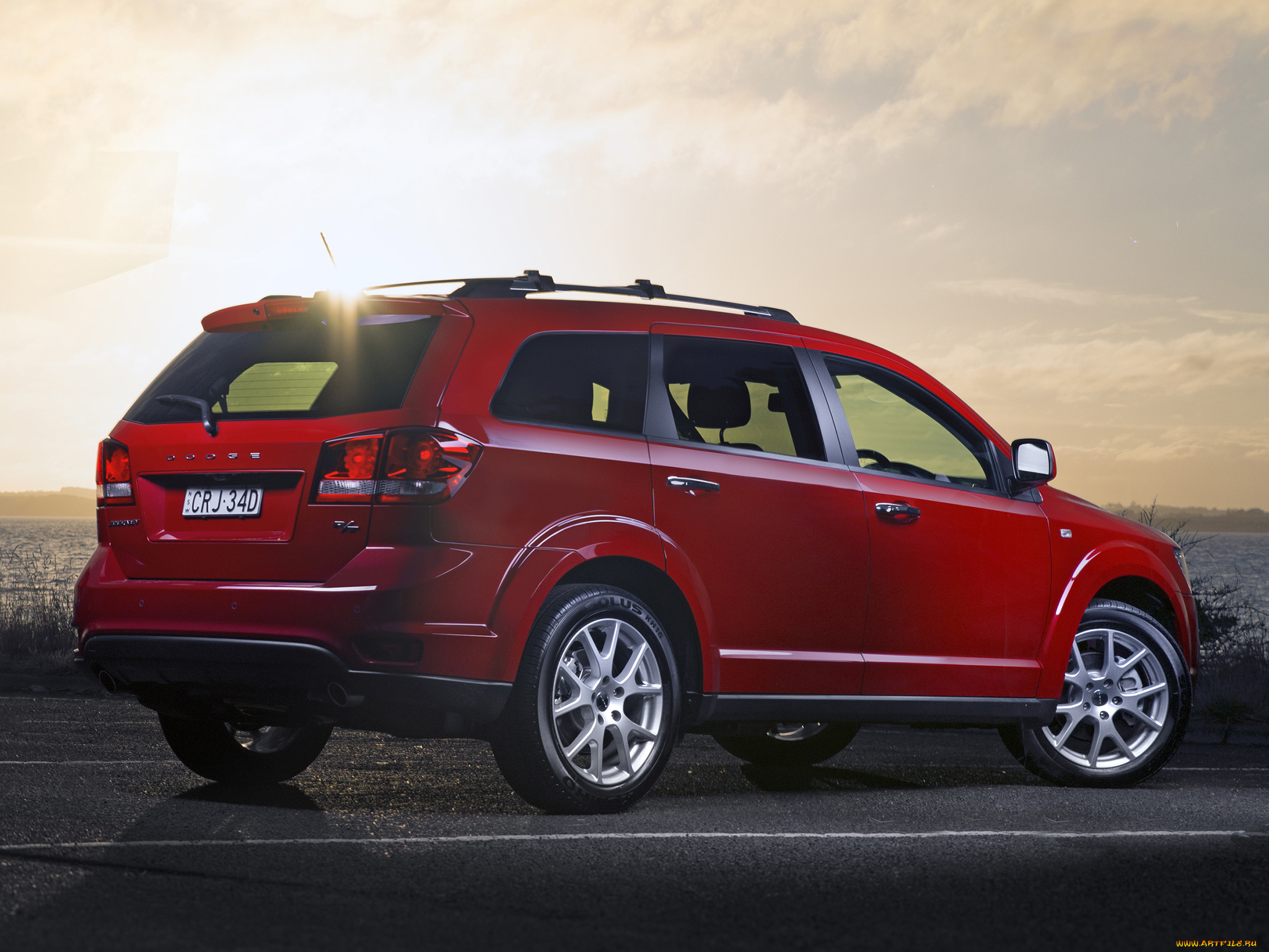 автомобили, dodge, journey, rt, au-spec, красный