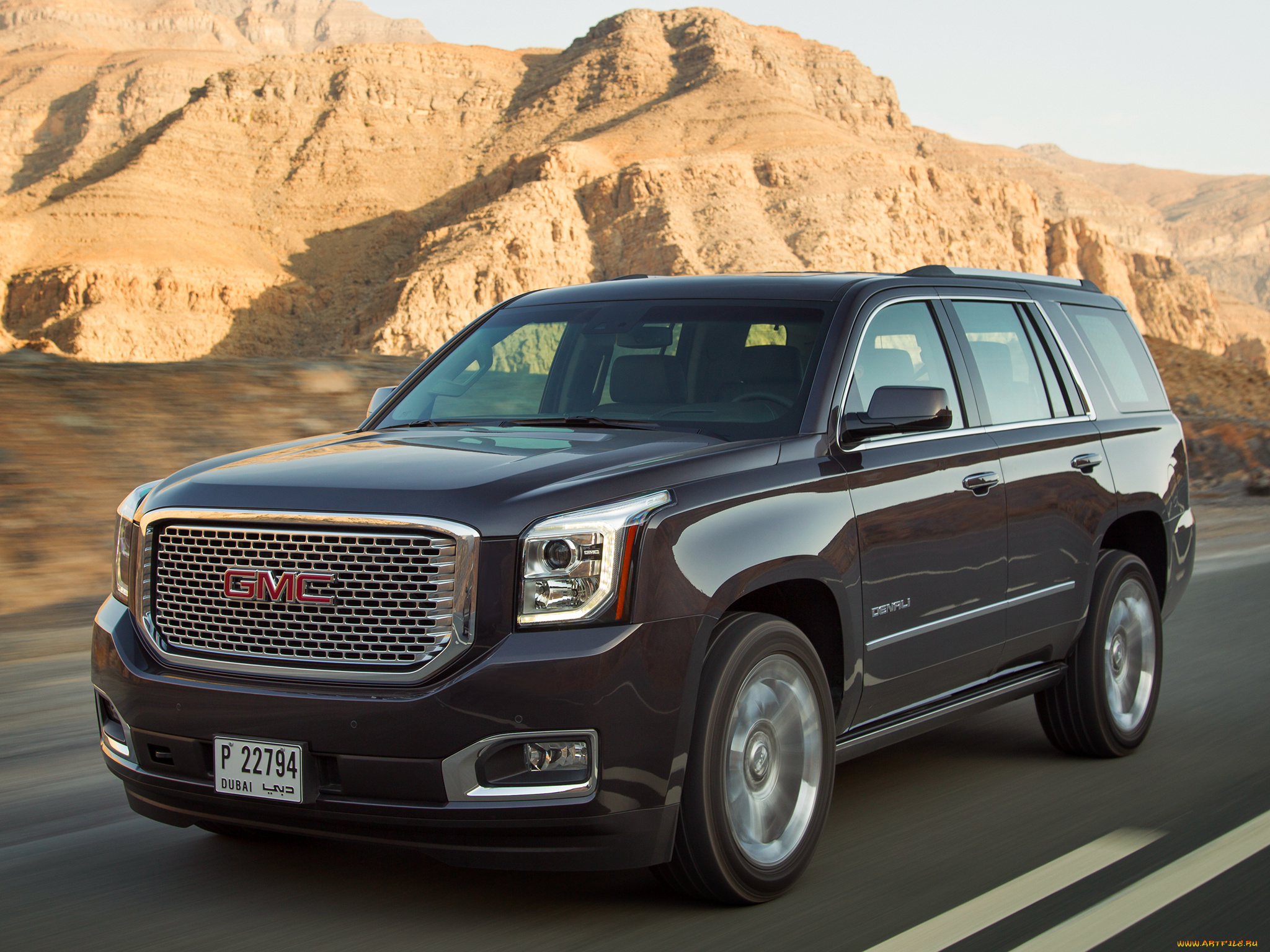 автомобили, gm-gmc, gmc, yukon, denali, 2014, темный