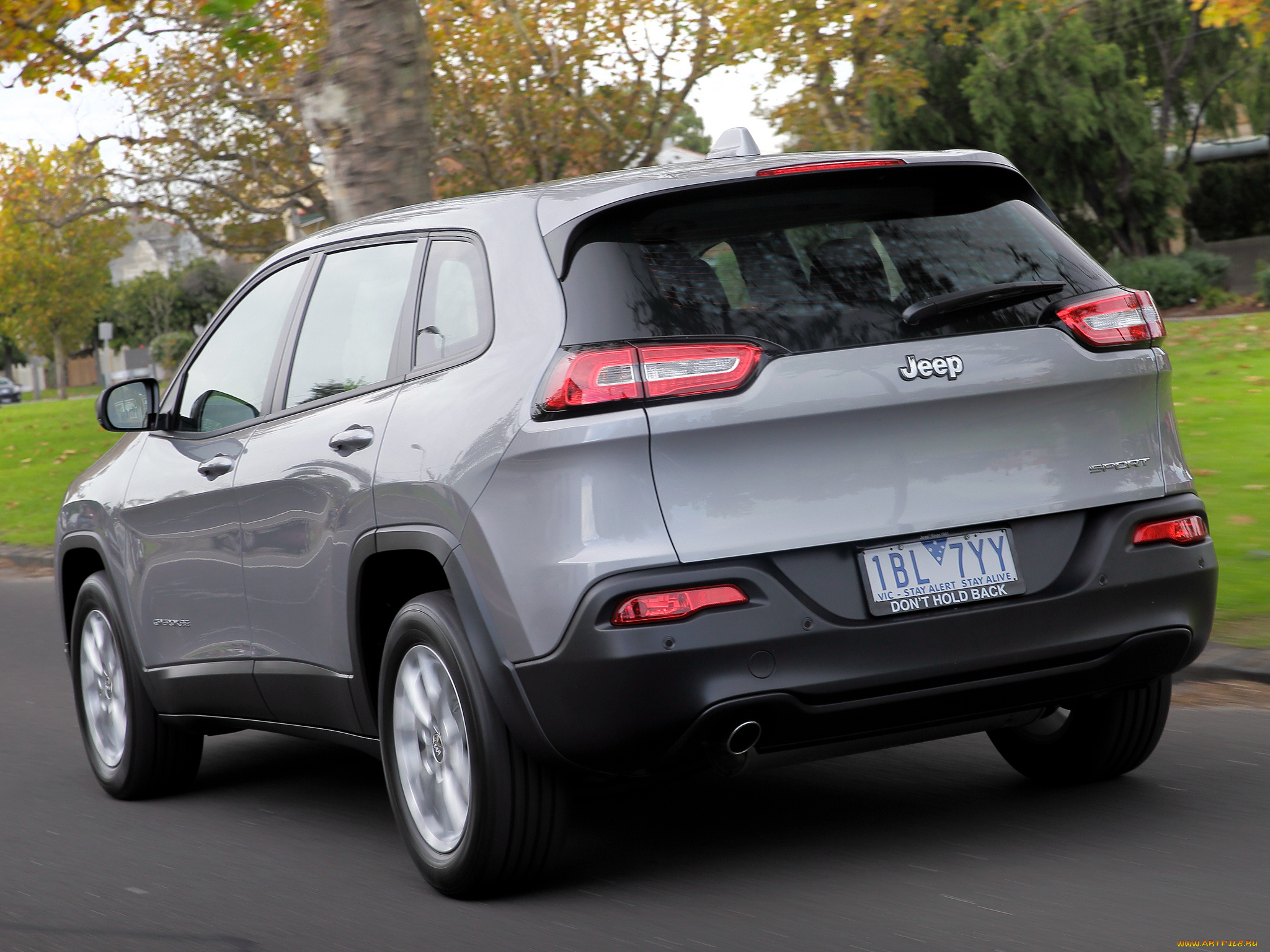 автомобили, jeep, cherokee, sport, au-spec, kl, 2014г, серый