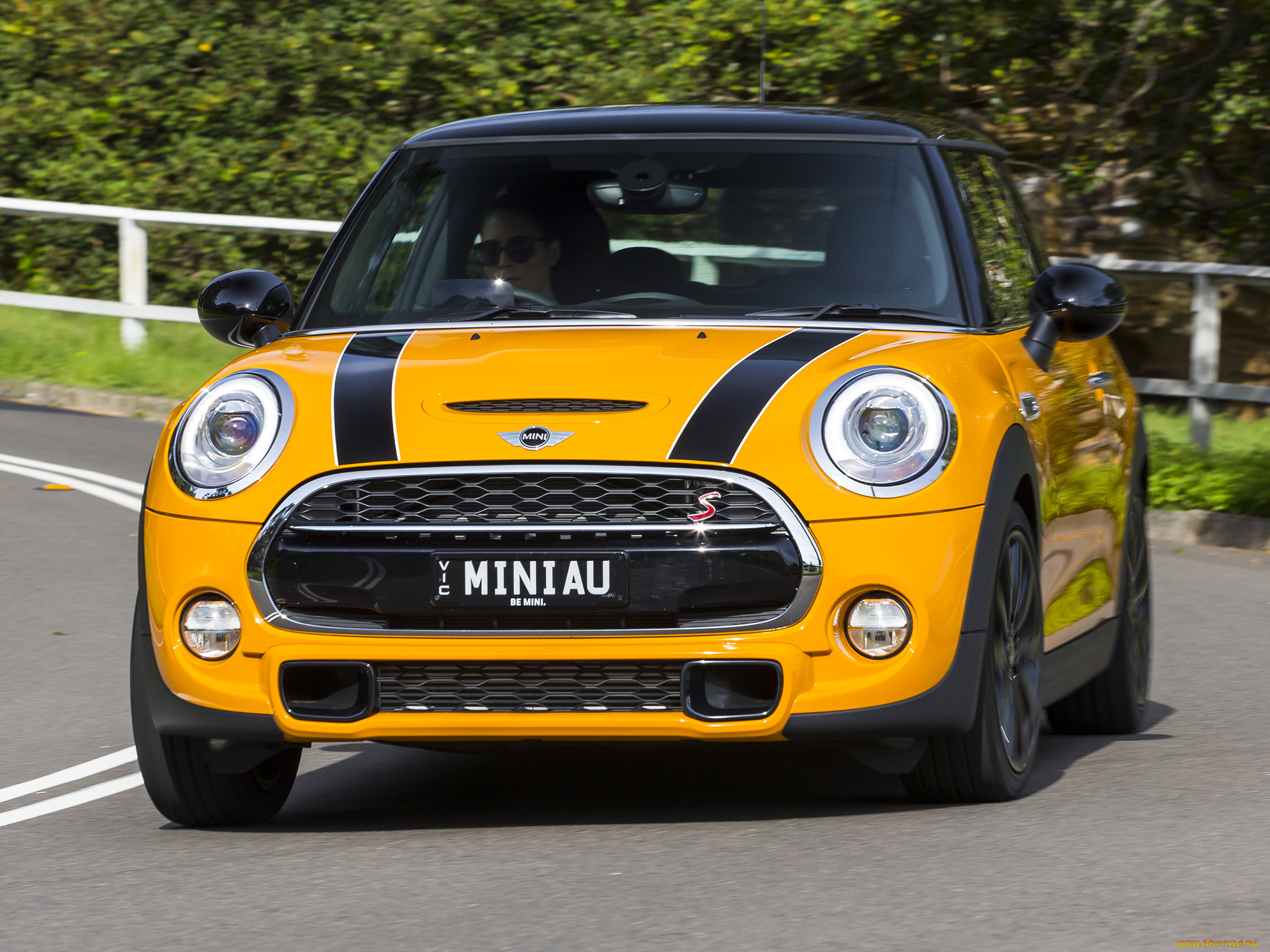 автомобили, mini, au-spec, cooper, s, желтый, 2014г, f56
