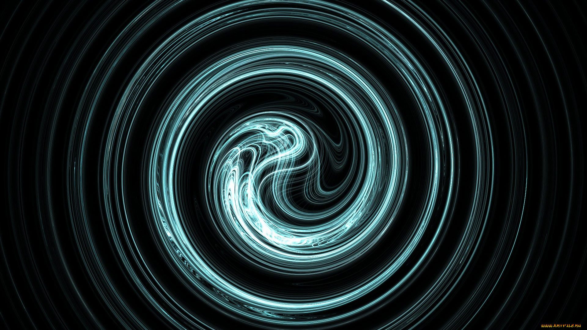 3д, графика, абстракция, , abstract, круги, черный, фон, кольца, спираль