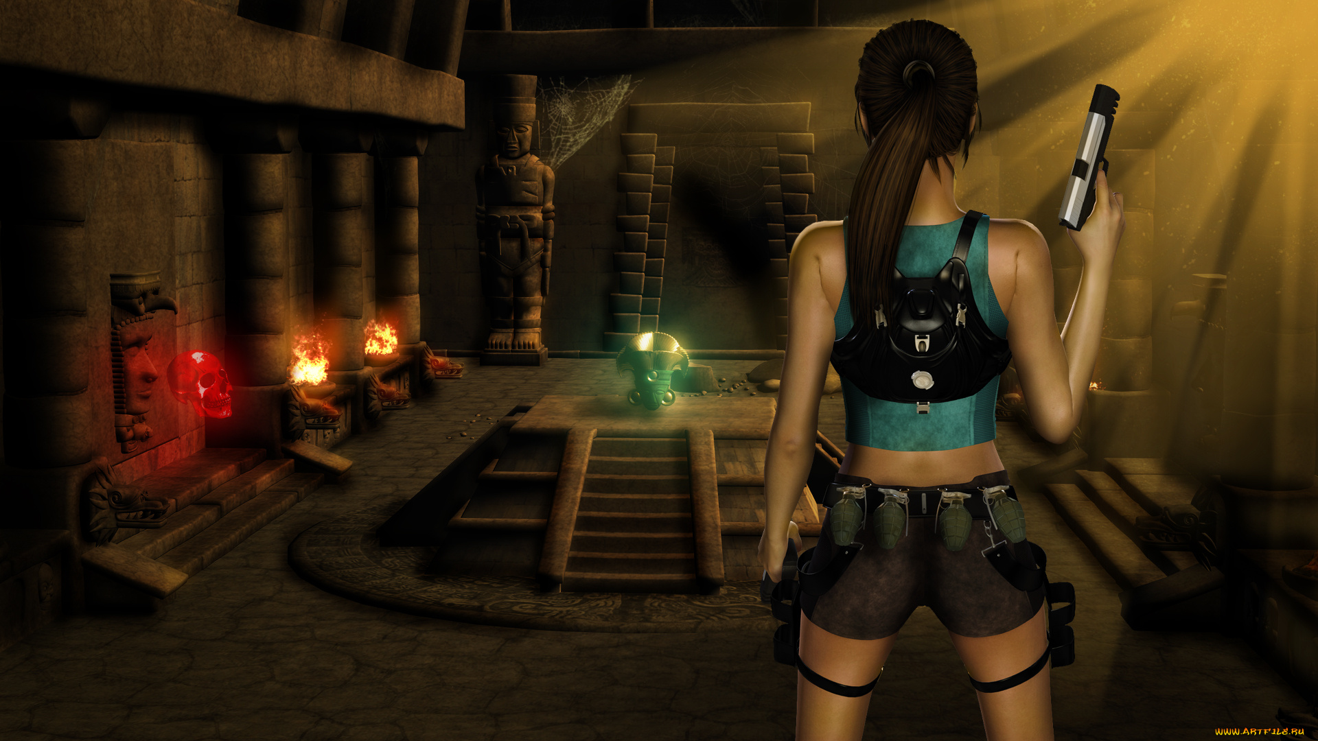 3д, графика, фантазия, , fantasy, оружие, фон, взгляд, девушка