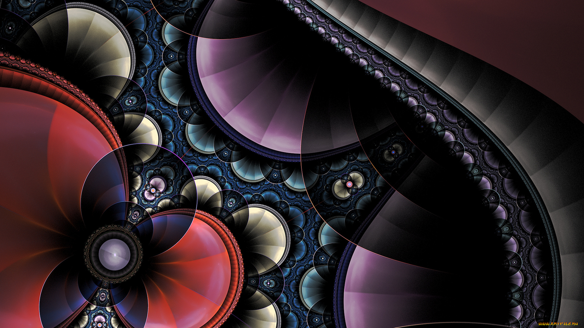 3д, графика, фракталы, , fractal, цвета, узор, фон