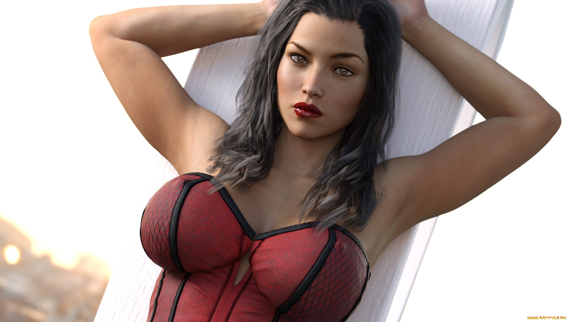 3д, графика, люди, , people, фон, взгляд, девушка