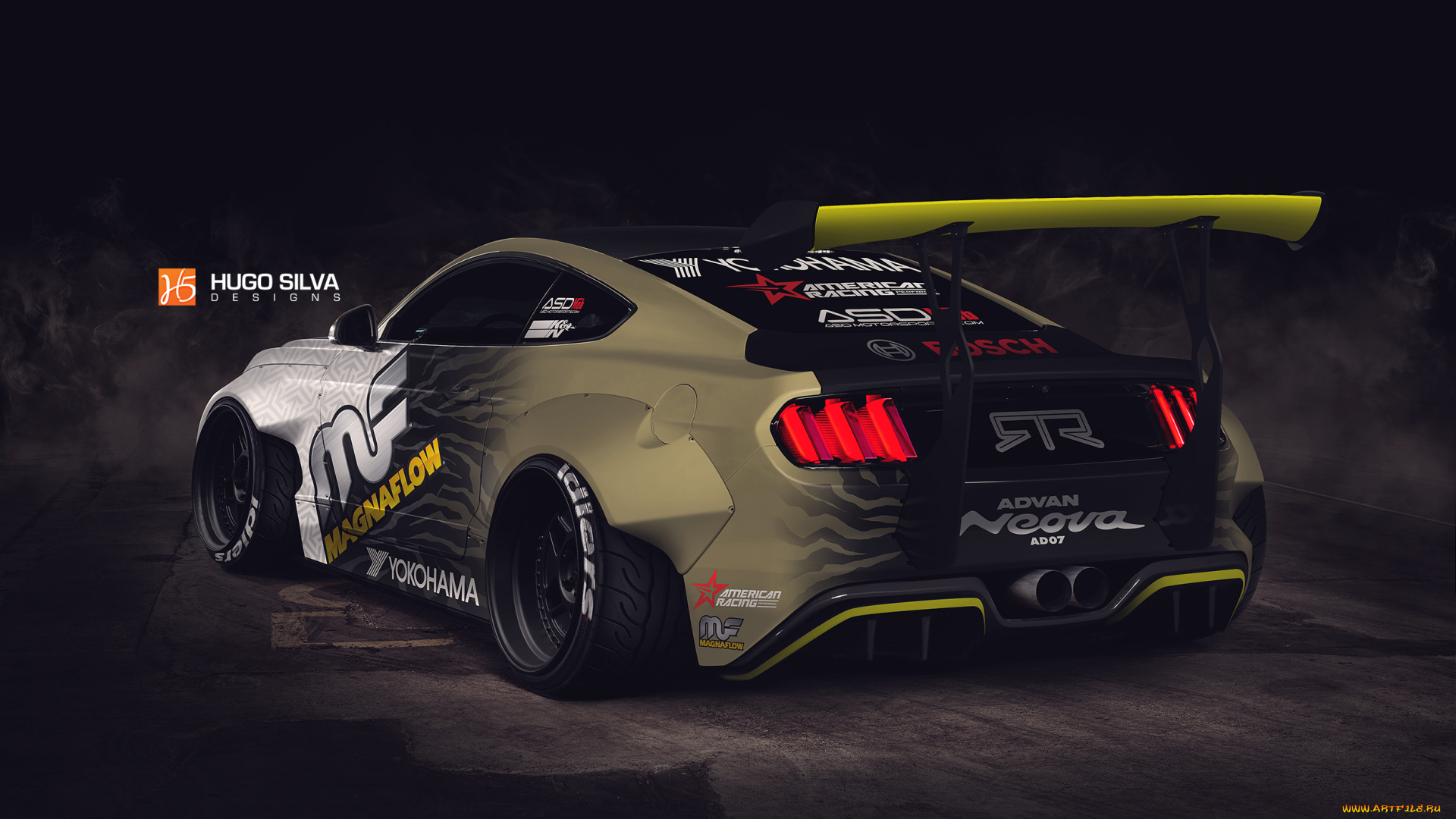 автомобили, виртуальный, тюнинг, mustang