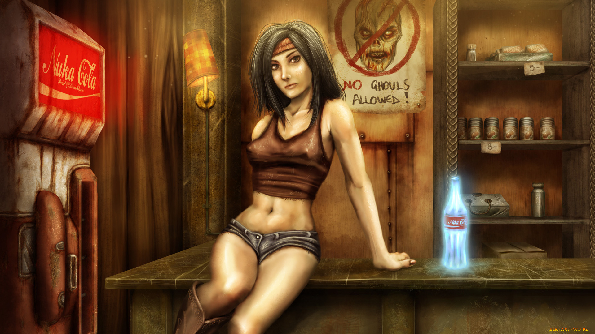 fallout, 3, видео, игры, стол, girls, бар, девушка