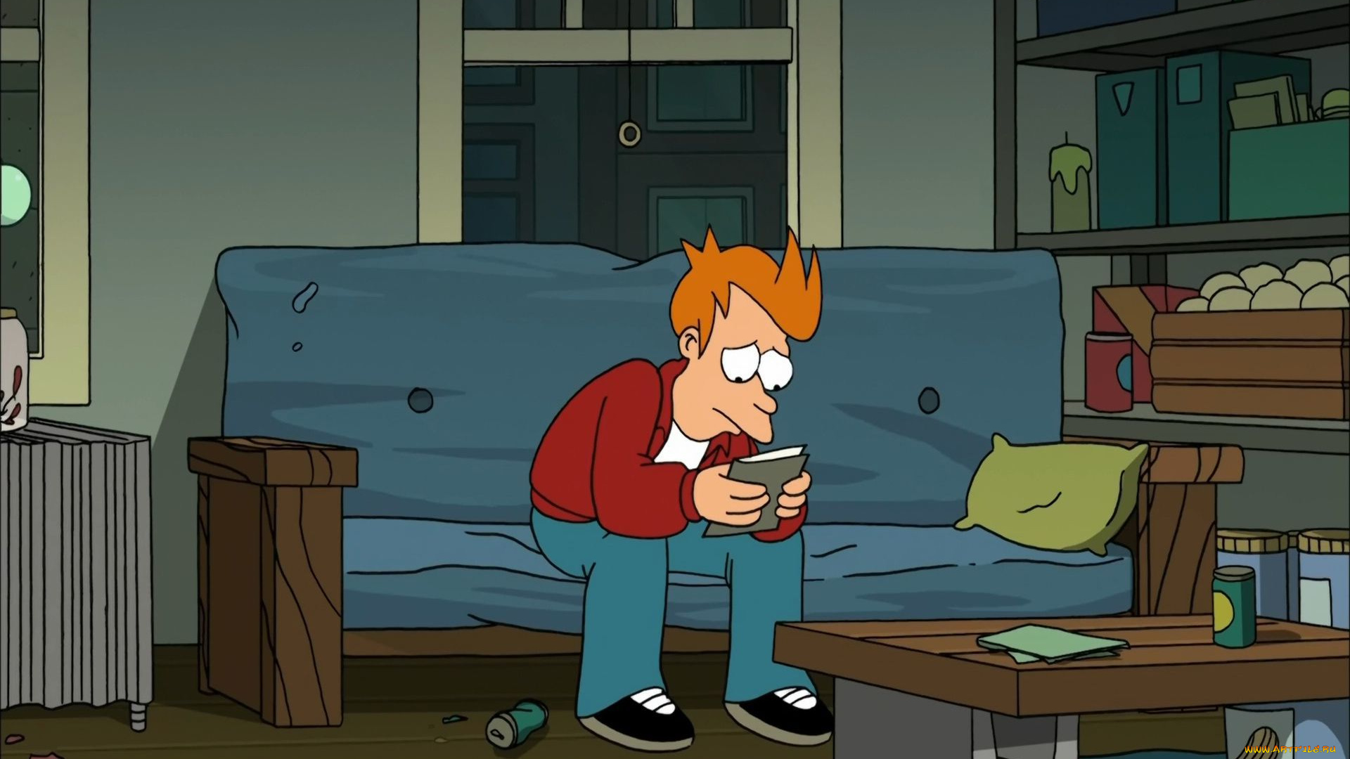 мультфильмы, futurama, фрай, персонаж