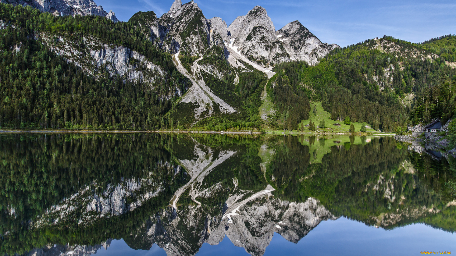 природа, реки, озера, озеро, отражение, горы, австрия, дахштайн, austria, gosaukamm, dachstein, mountains, gosauseen, gosau, lakes