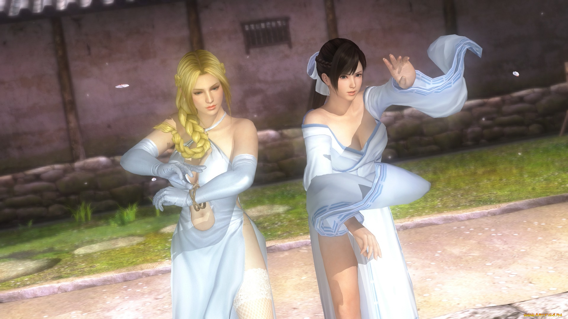 видео, игры, dead, or, alive, 5, kokoro, взгляд, фон, девушки