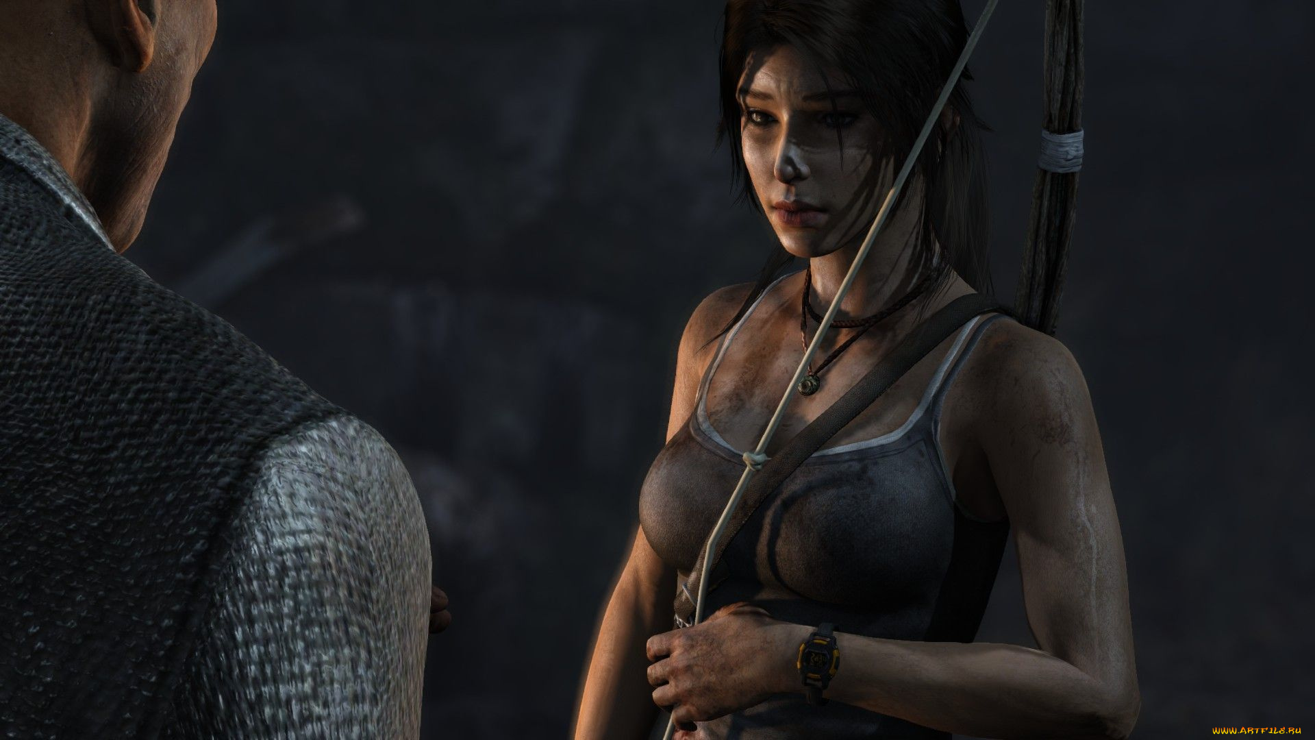 видео, игры, lara, croft, tomb, raider, , the, action, adventure, мужчина, фон, взгляд, девушка