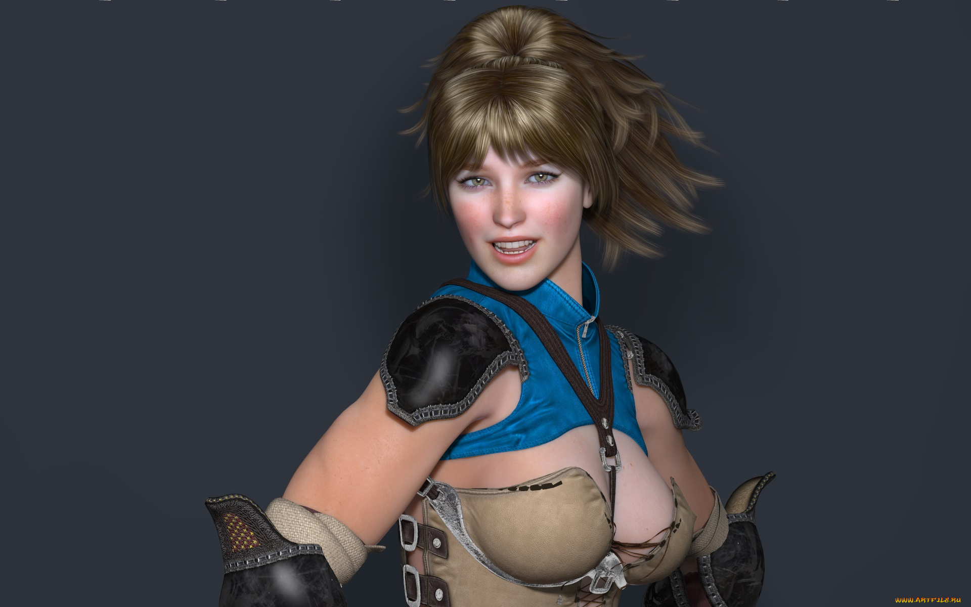 3д, графика, люди, , people, взгляд, фон, улыбка, девушка