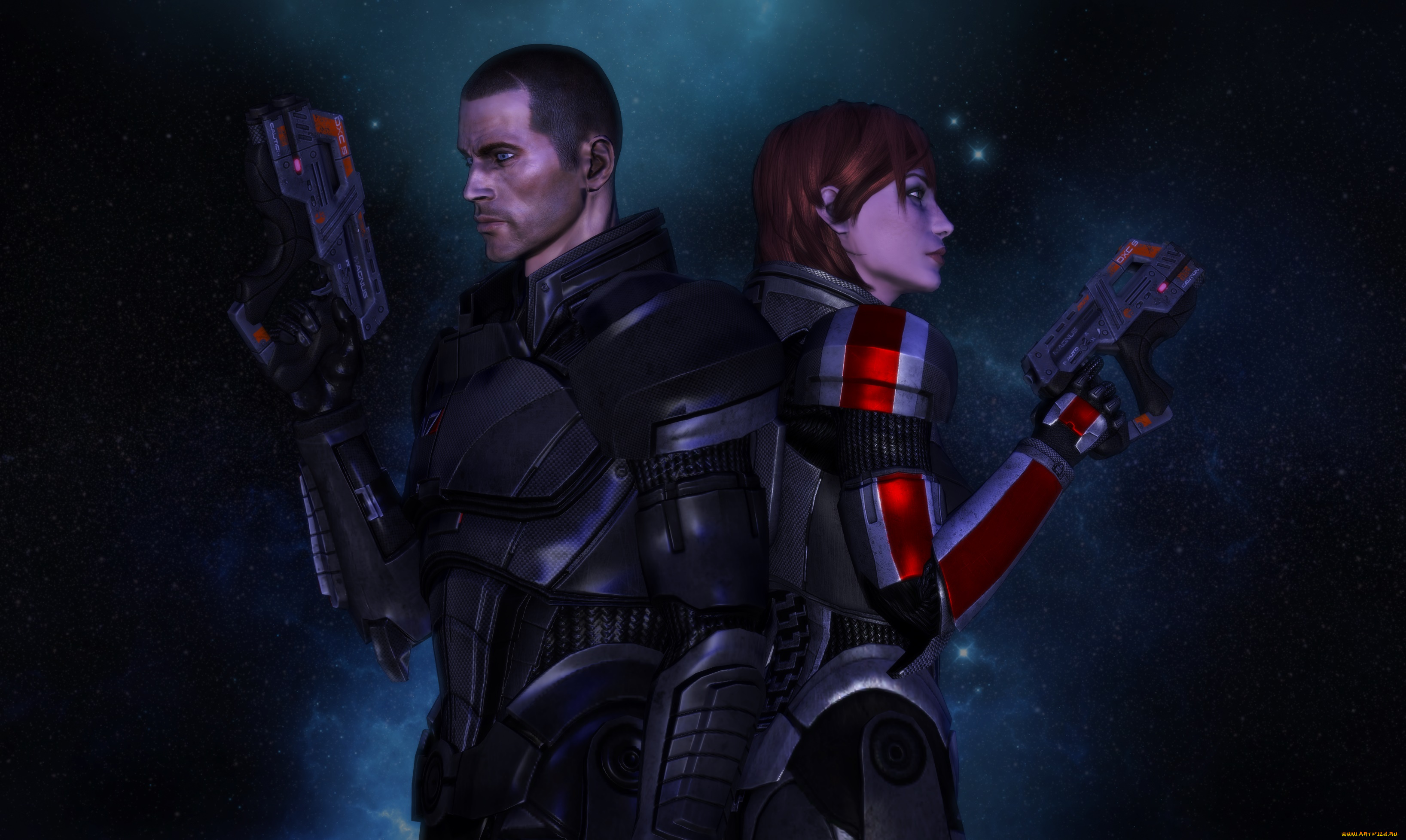 видео, игры, star, wars, оружие, фон, взгляд, девушка, парень