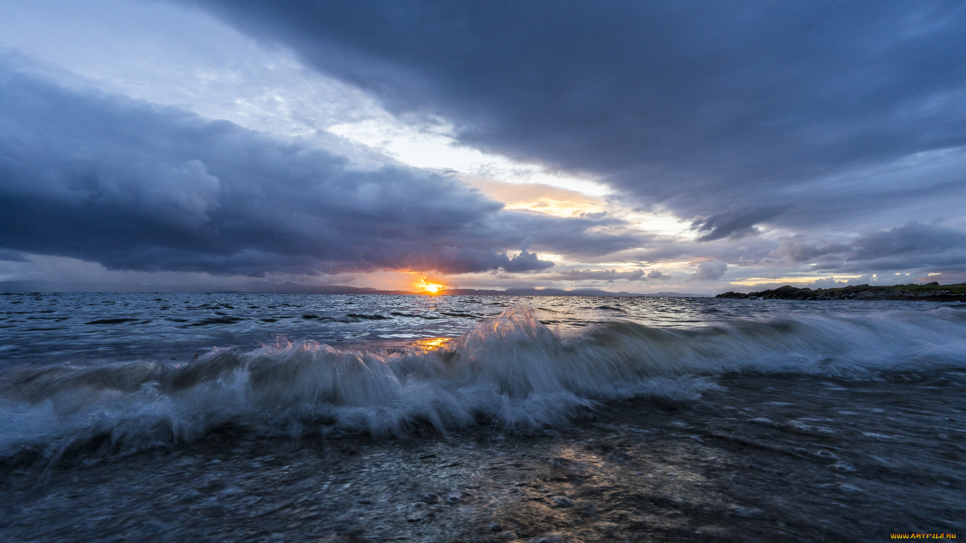 природа, моря, океаны, волны