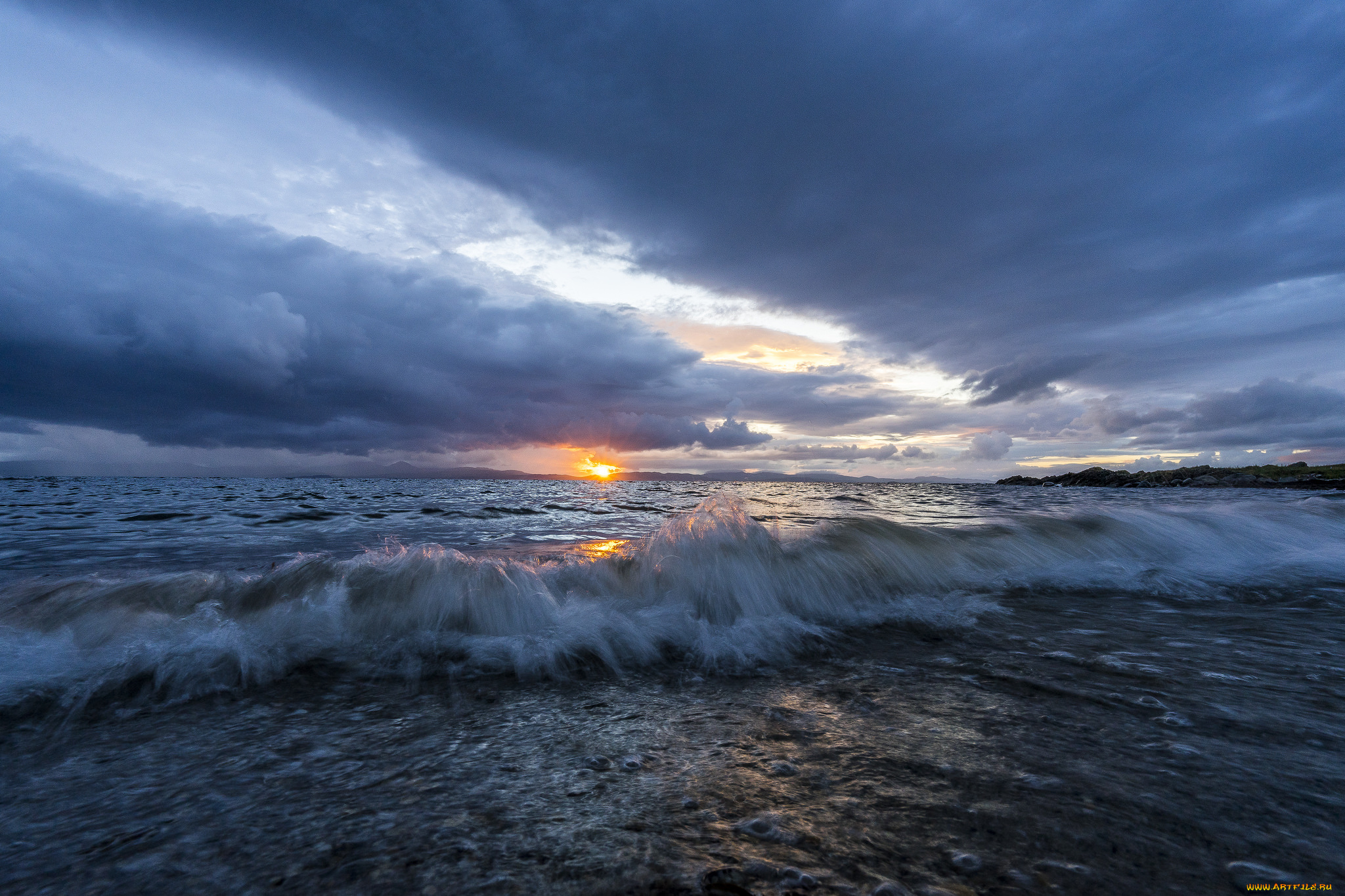 природа, моря, океаны, волны