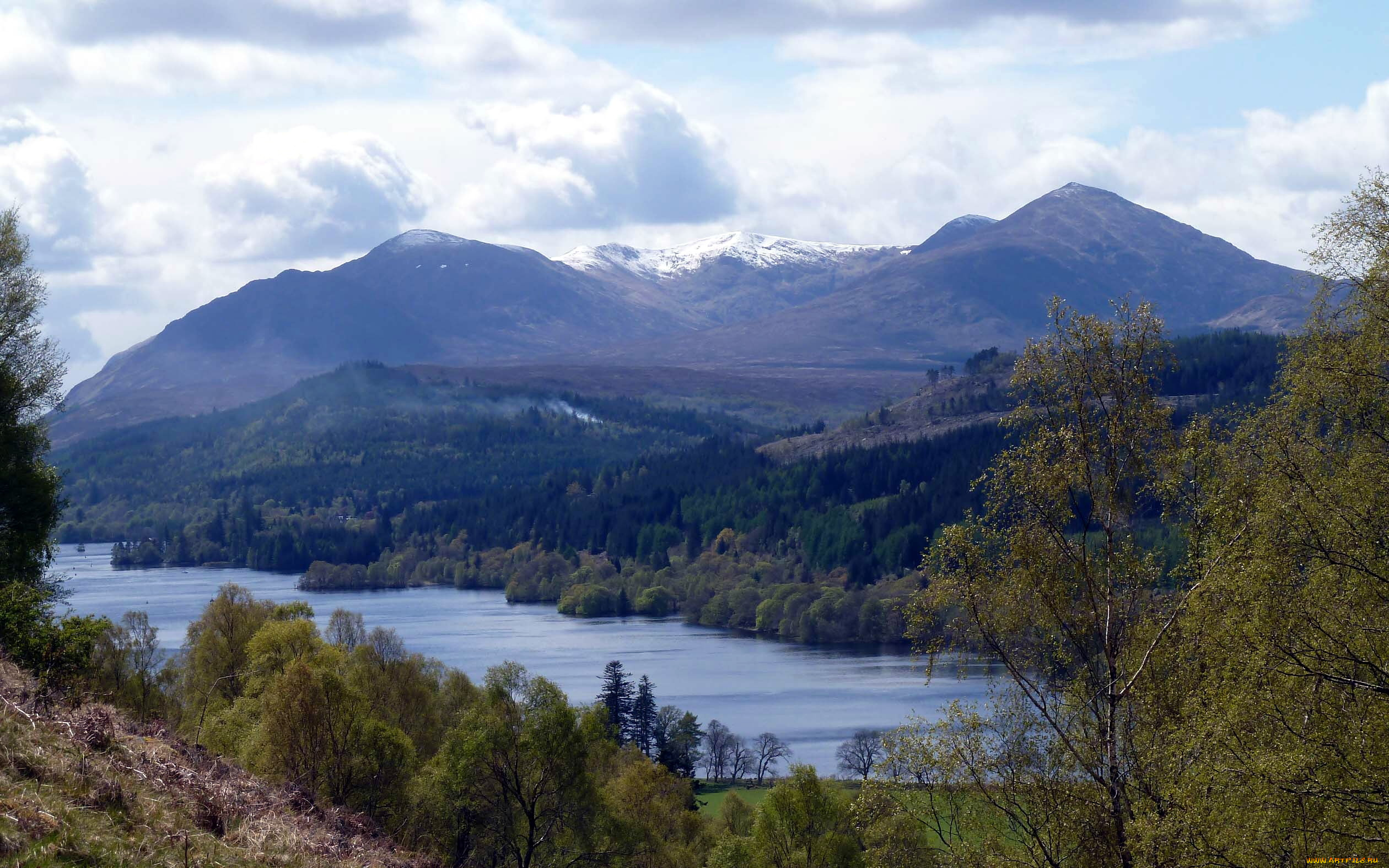 природа, реки, озера, вода, деревья, горы