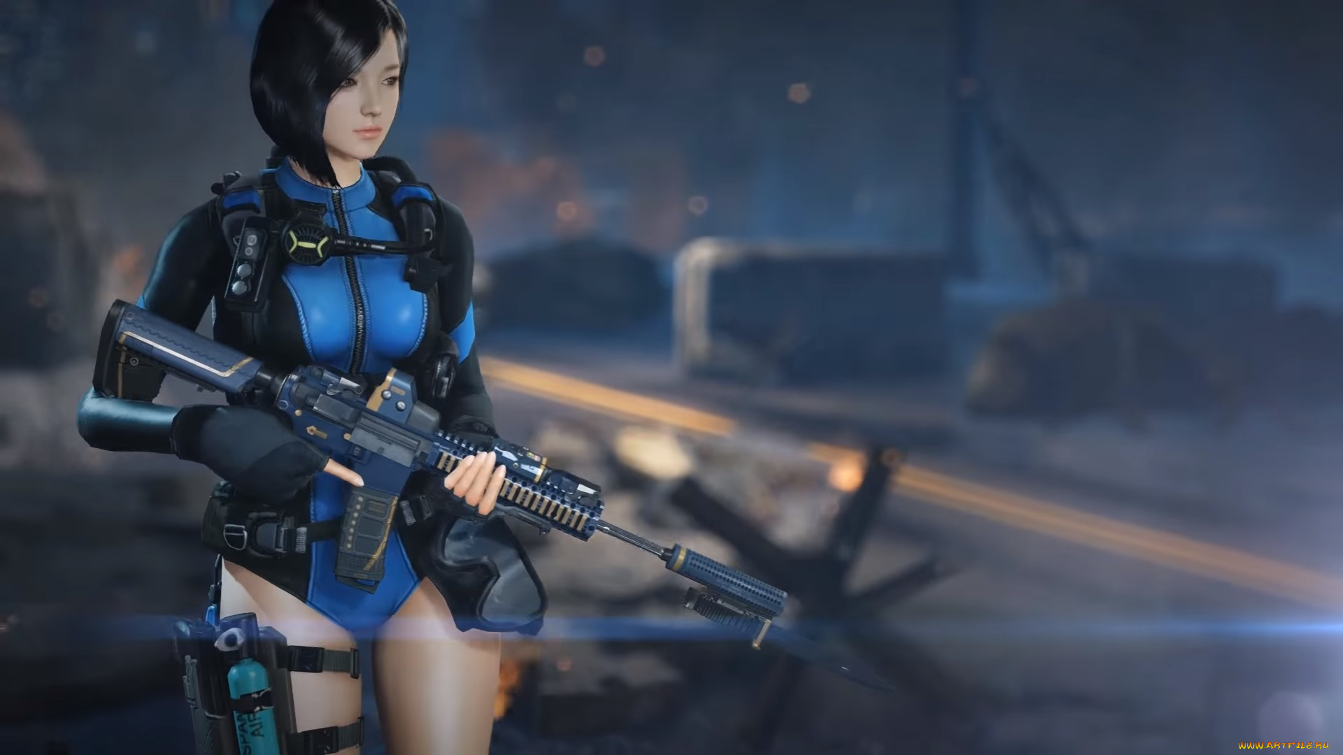 3д, графика, фантазия, , fantasy, фон, взгляд, девушка