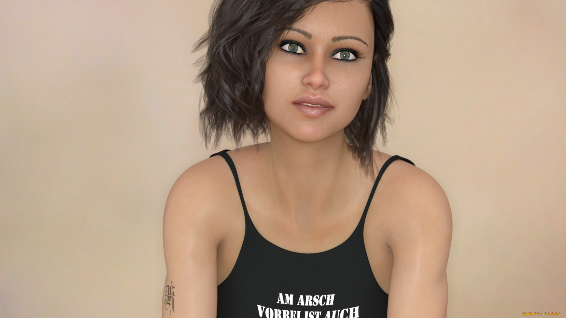 3д, графика, люди, , people, фон, взгляд, девушка