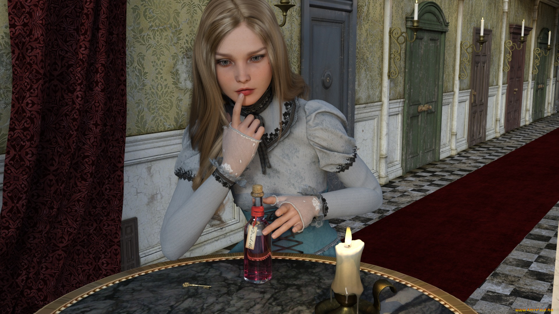 3д, графика, люди, , people, фон, взгляд, девушка