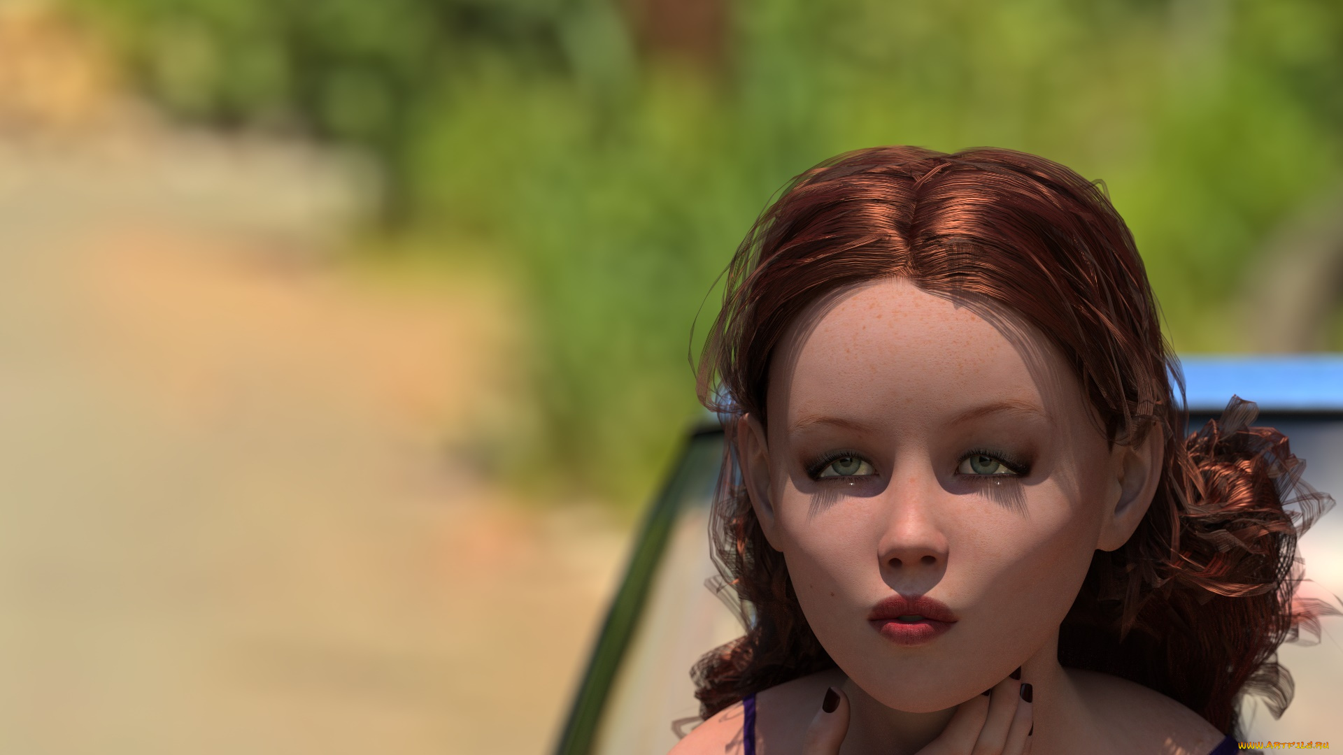 3д, графика, портрет, , portraits, фон, девушка, взгляд