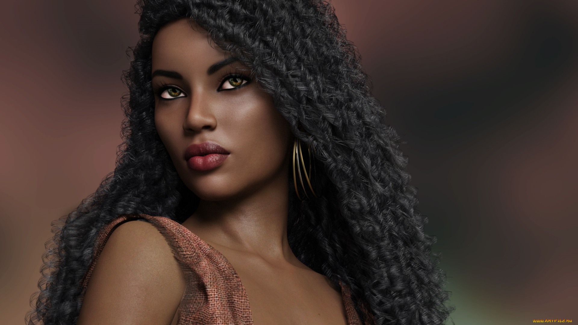 3д, графика, портрет, , portraits, фон, взгляд, девушка