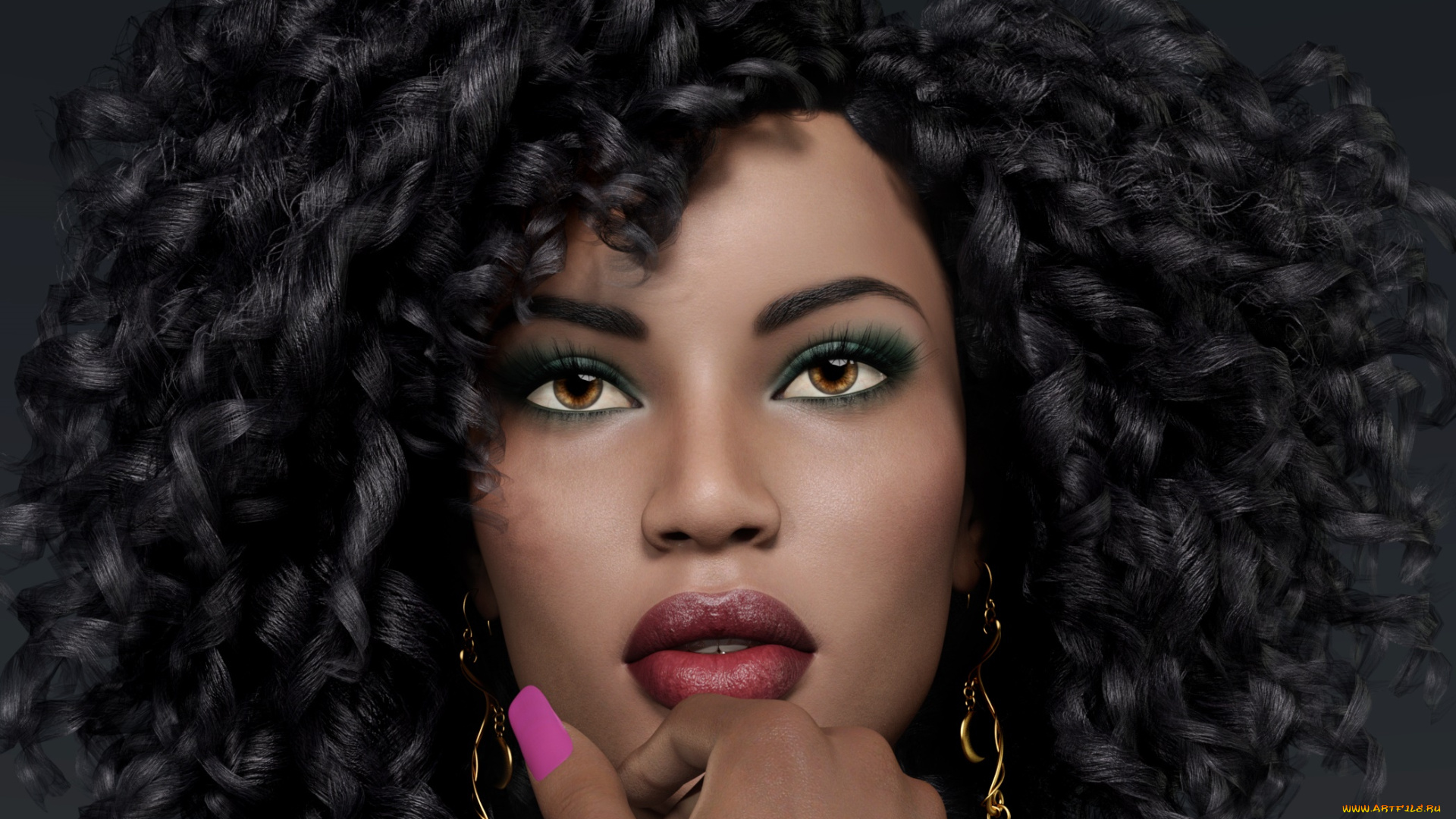 3д, графика, портрет, , portraits, фон, взгляд, девушка