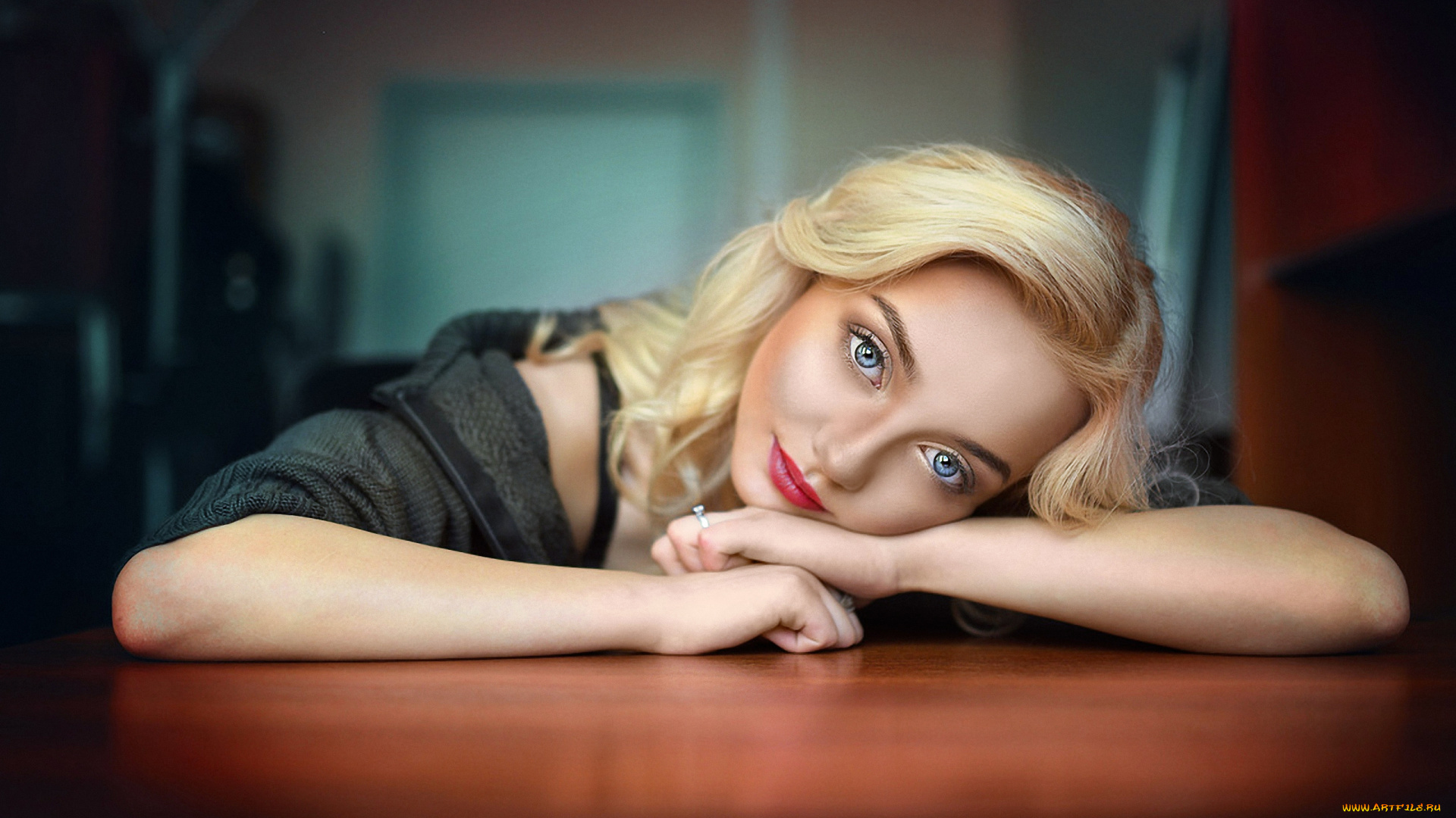 девушки, -unsort, , лица, , портреты, глаза, блондинка, поза