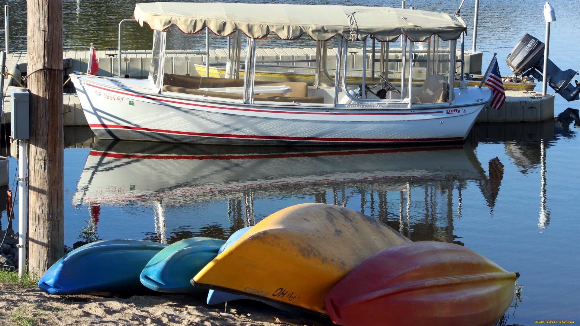 корабли, разные, вместе, лодки, катер