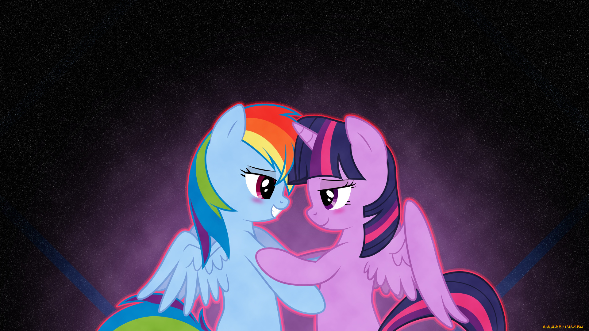 мультфильмы, my, little, pony, фон, пони