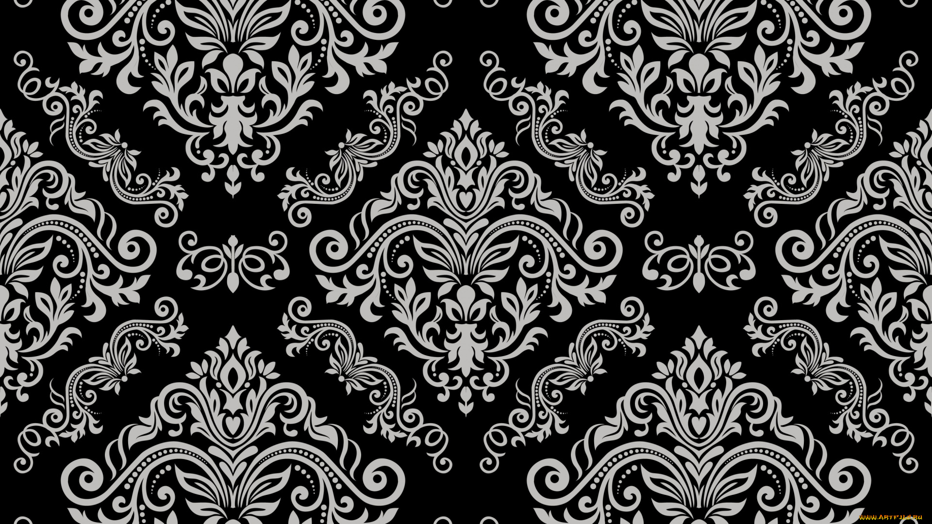 векторная, графика, графика, , graphics, pattern, vintage, серый, floral, vector, grey, черный, seamless, background, орнамент, element