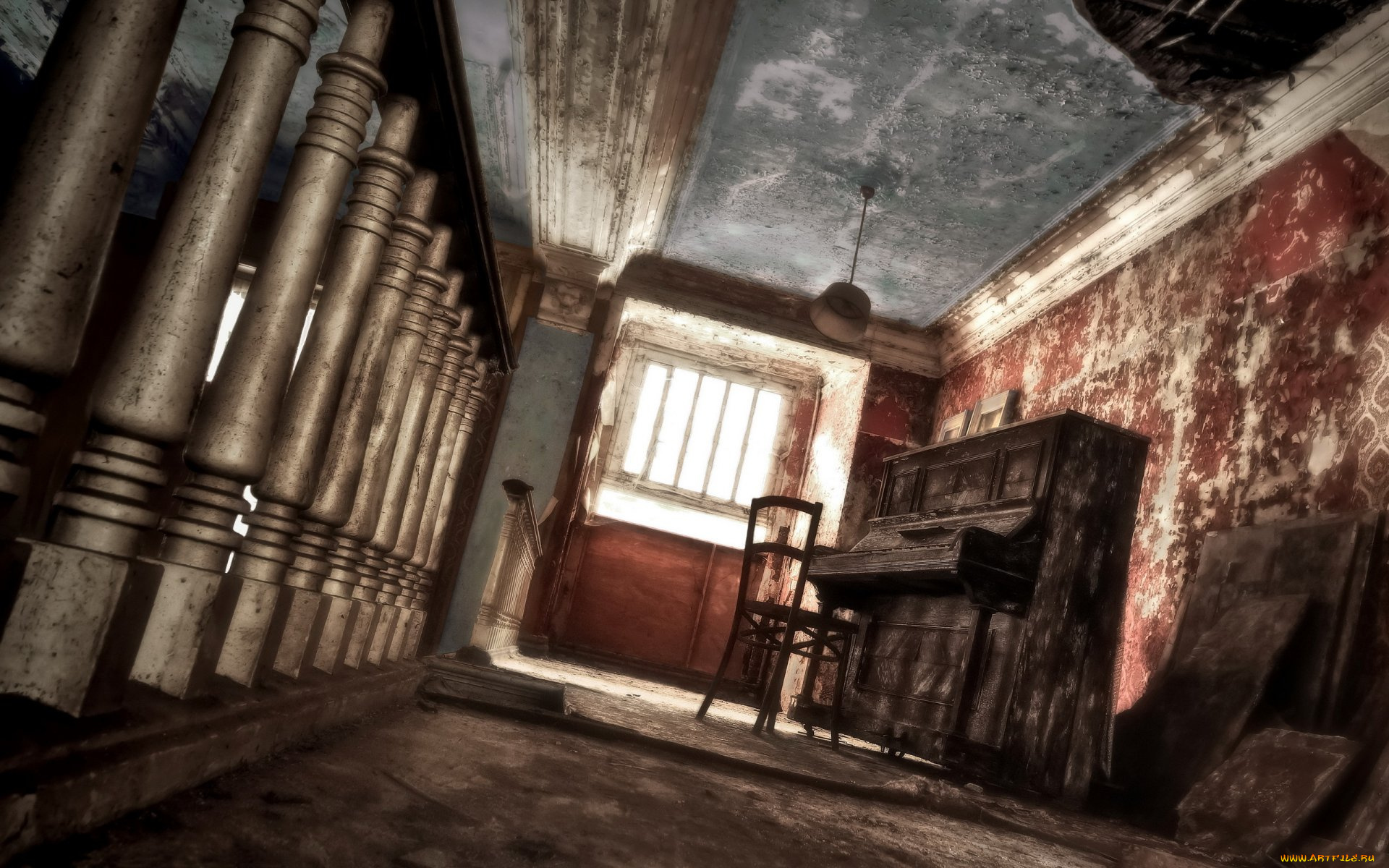 музыка, -музыкальные, инструменты, пианино, стул, помещение