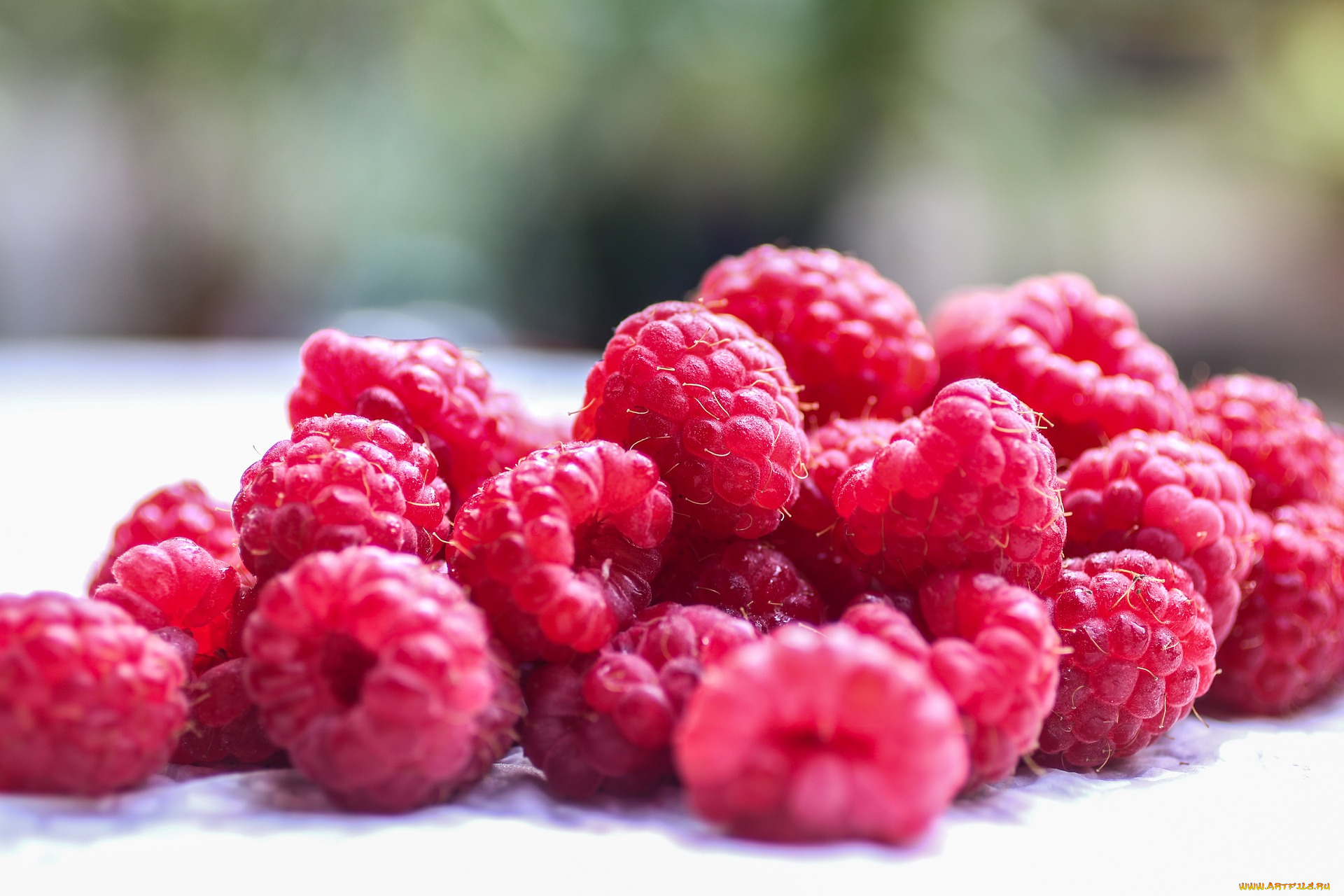 еда, малина, ягода, много